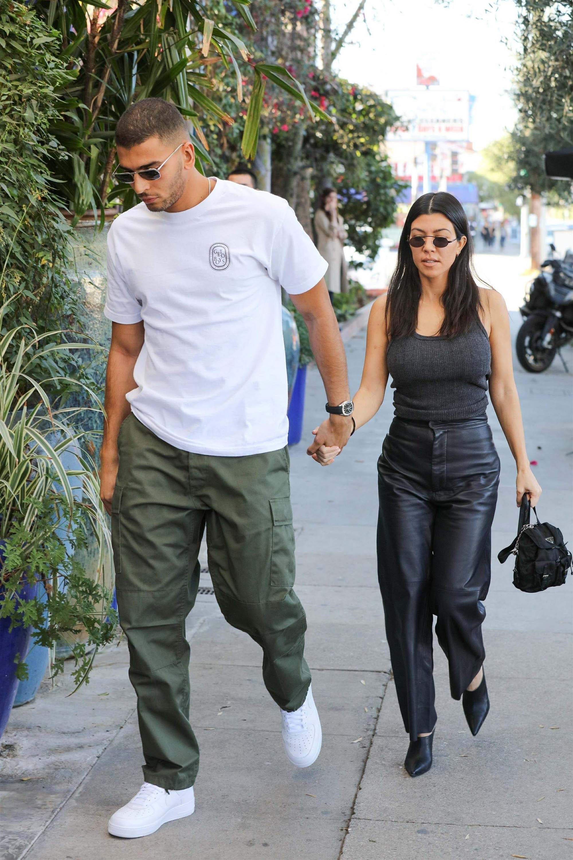 Kourtney Kardashian head to lunch