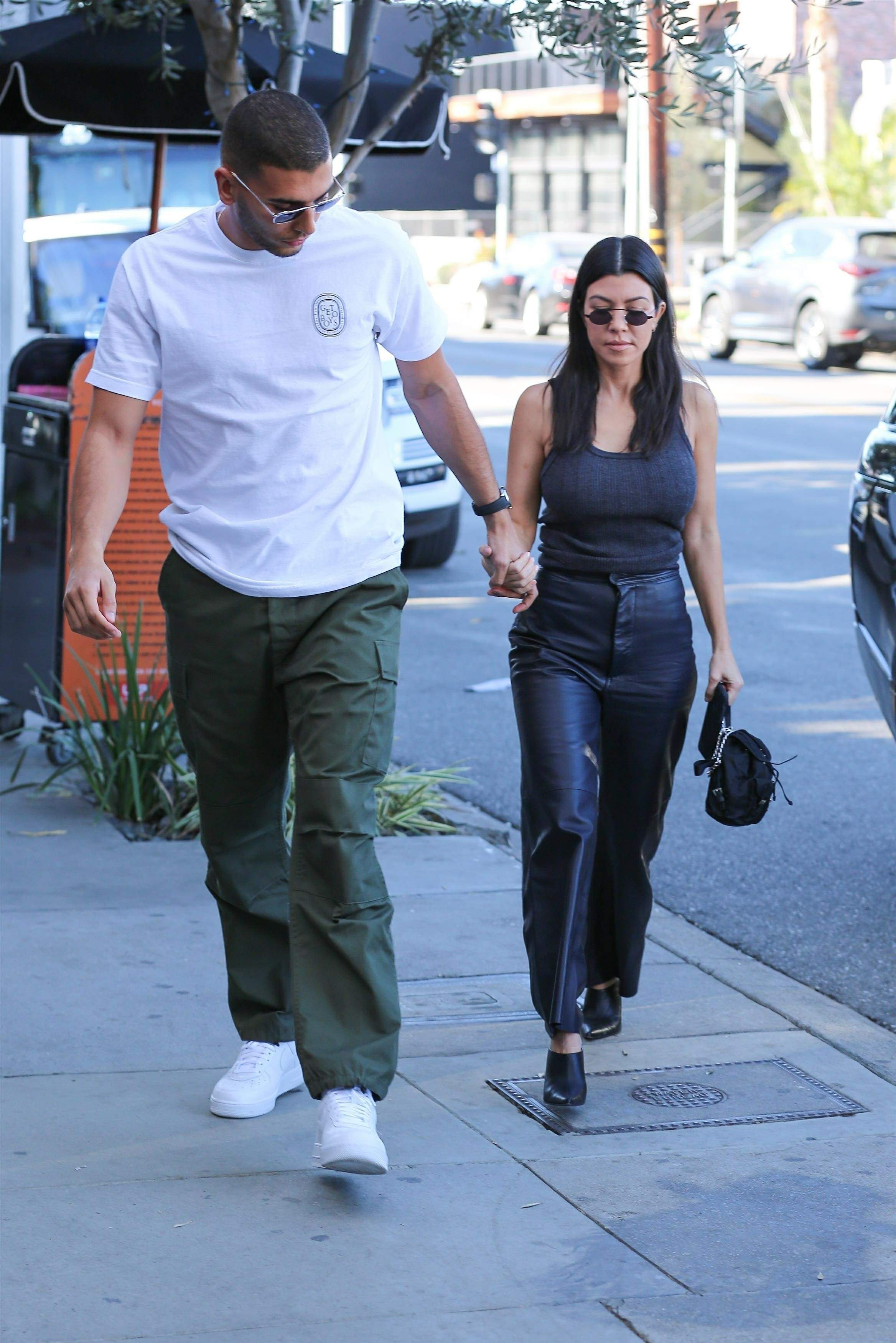 Kourtney Kardashian head to lunch