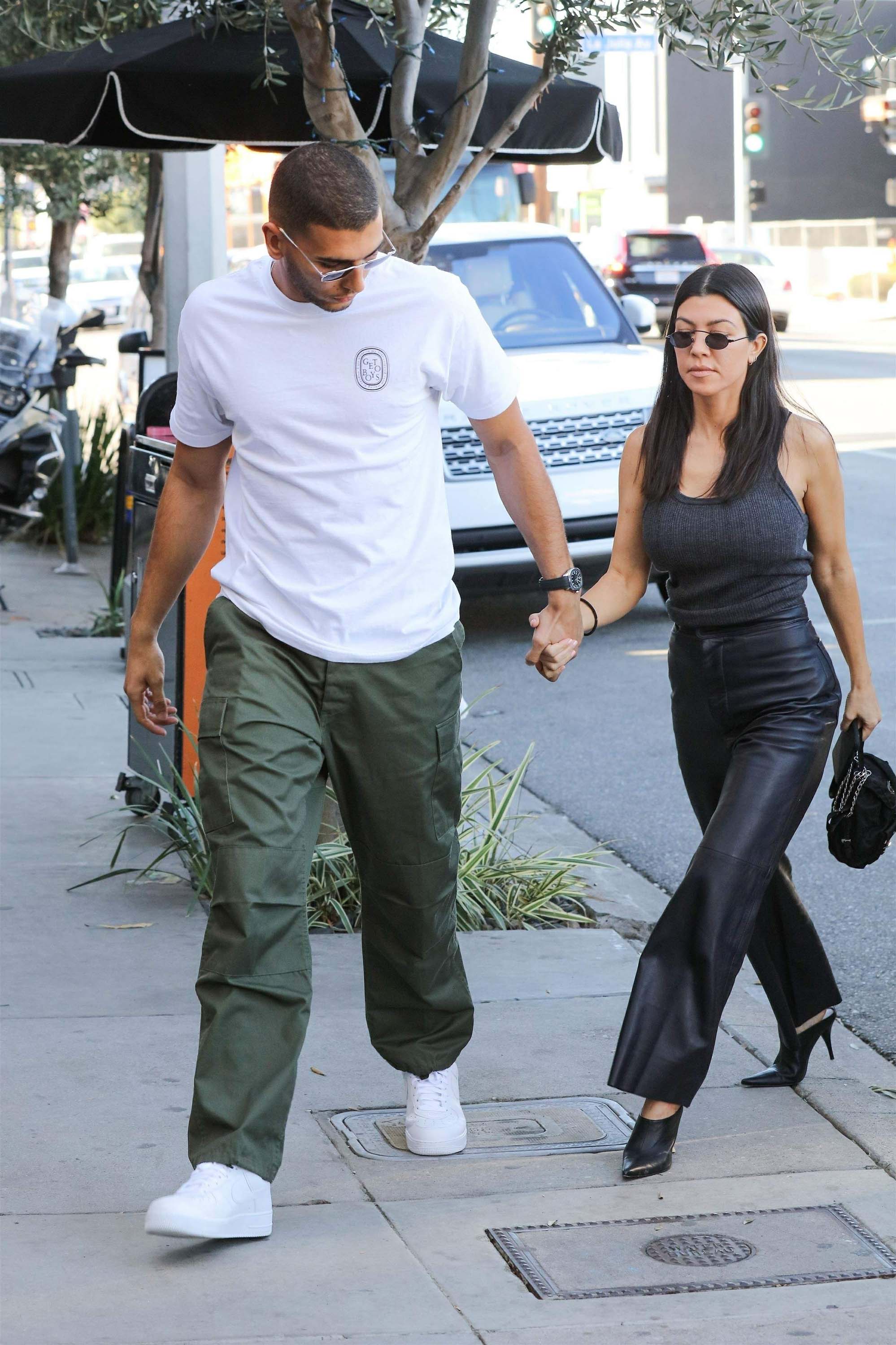 Kourtney Kardashian head to lunch