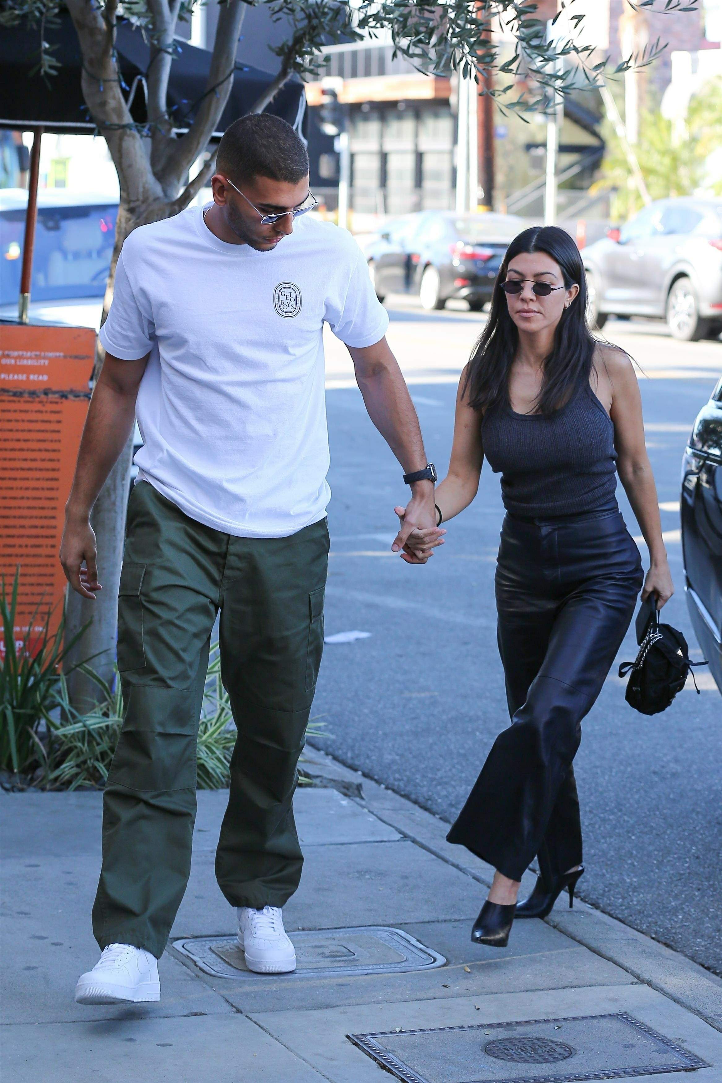 Kourtney Kardashian head to lunch