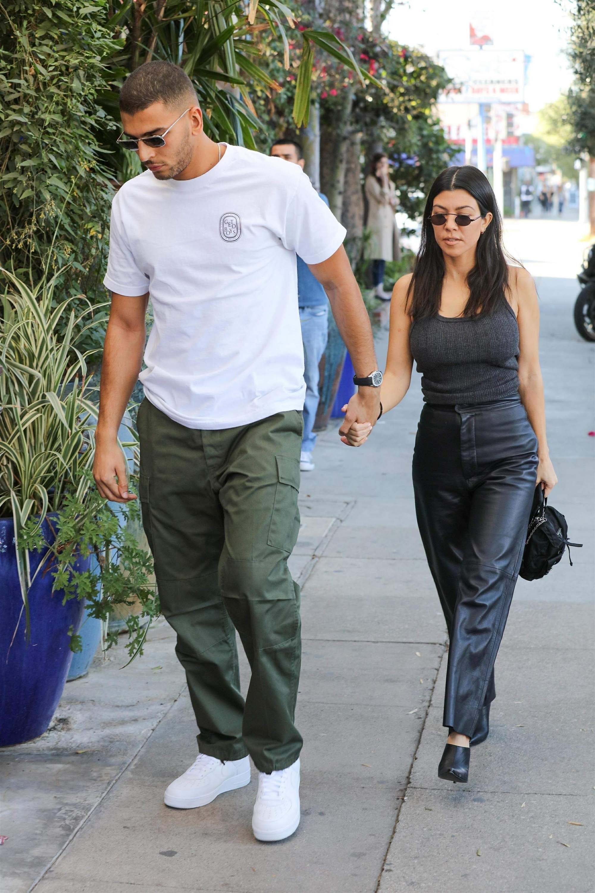 Kourtney Kardashian head to lunch