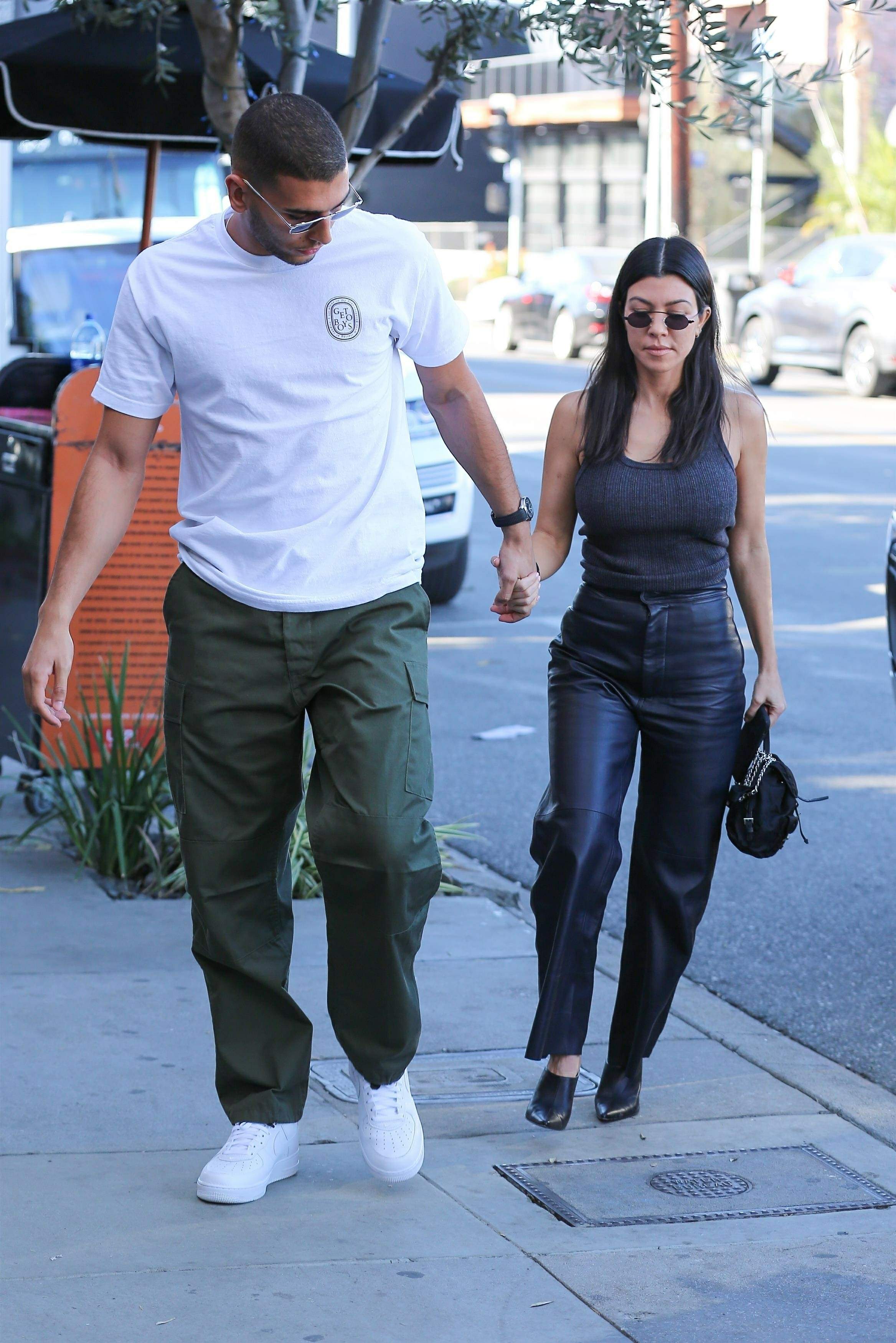 Kourtney Kardashian head to lunch