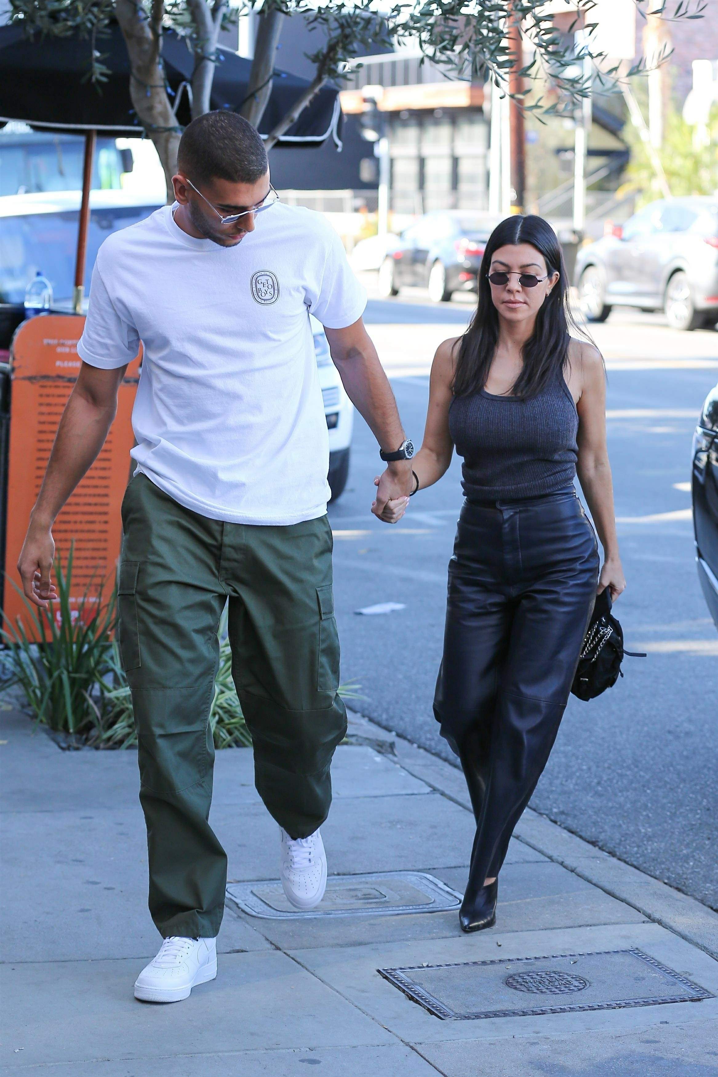 Kourtney Kardashian head to lunch