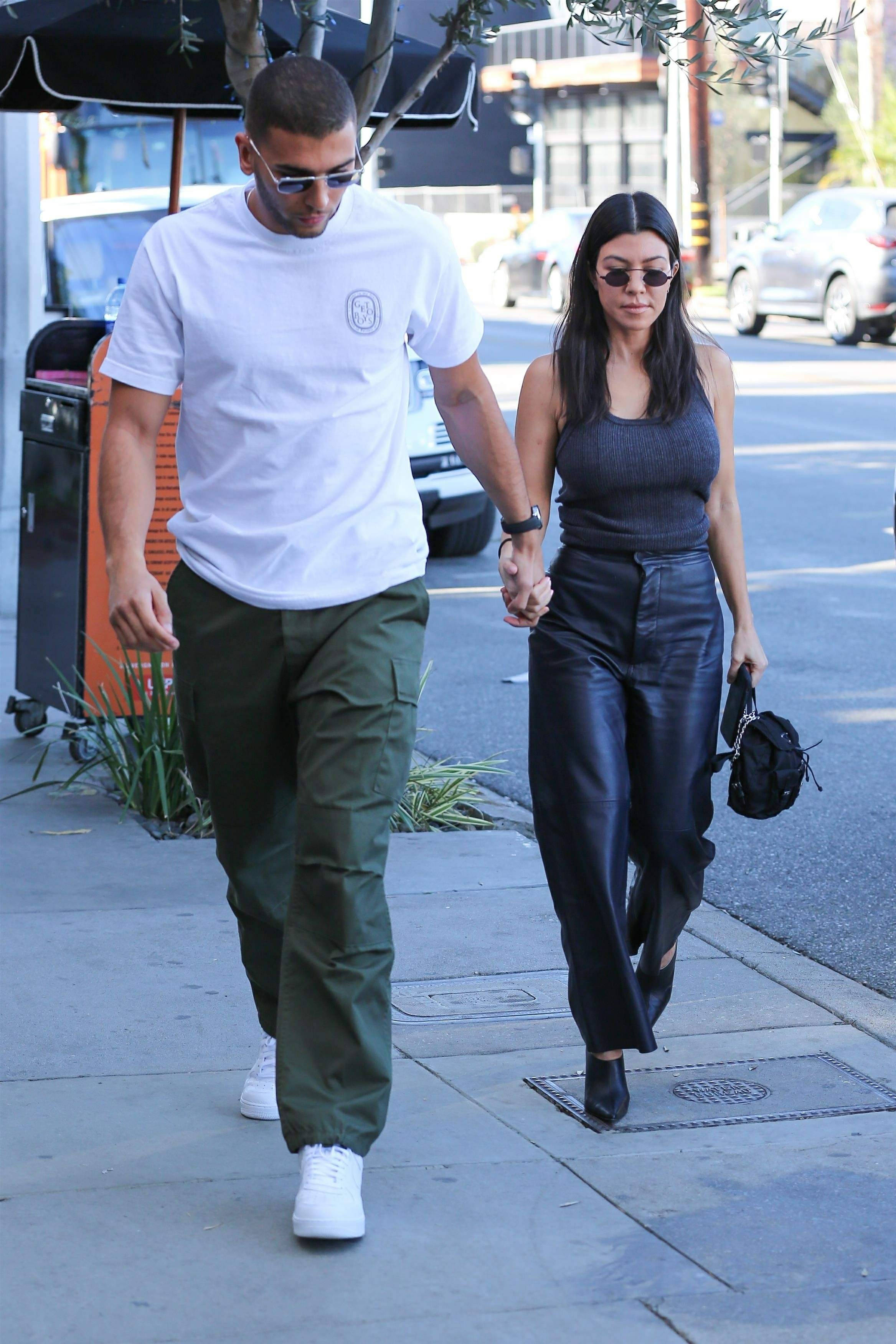 Kourtney Kardashian head to lunch