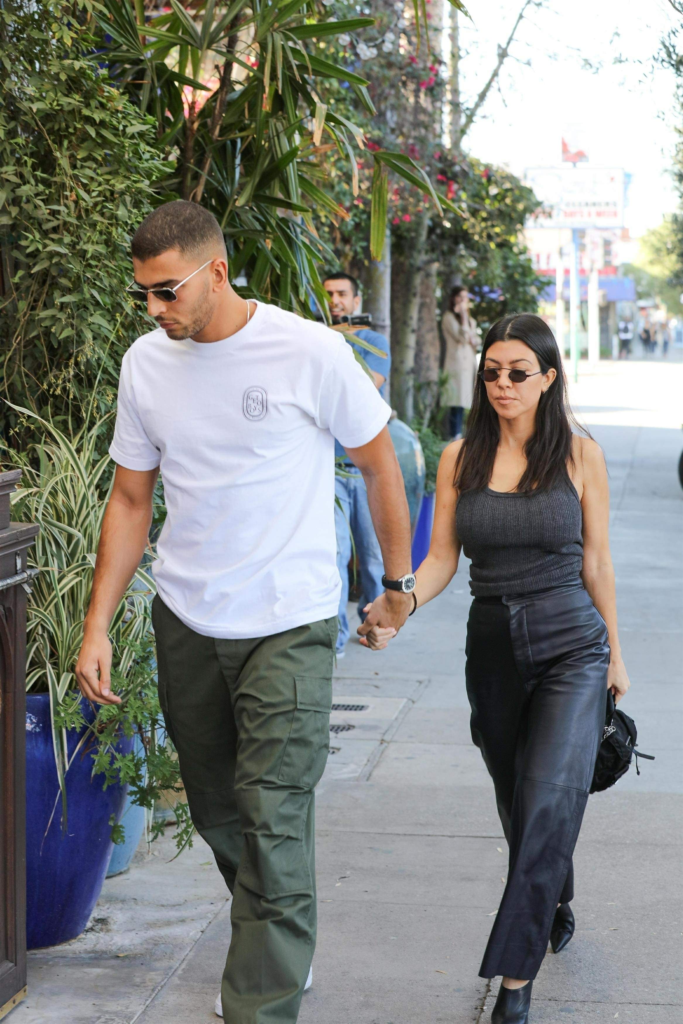 Kourtney Kardashian head to lunch