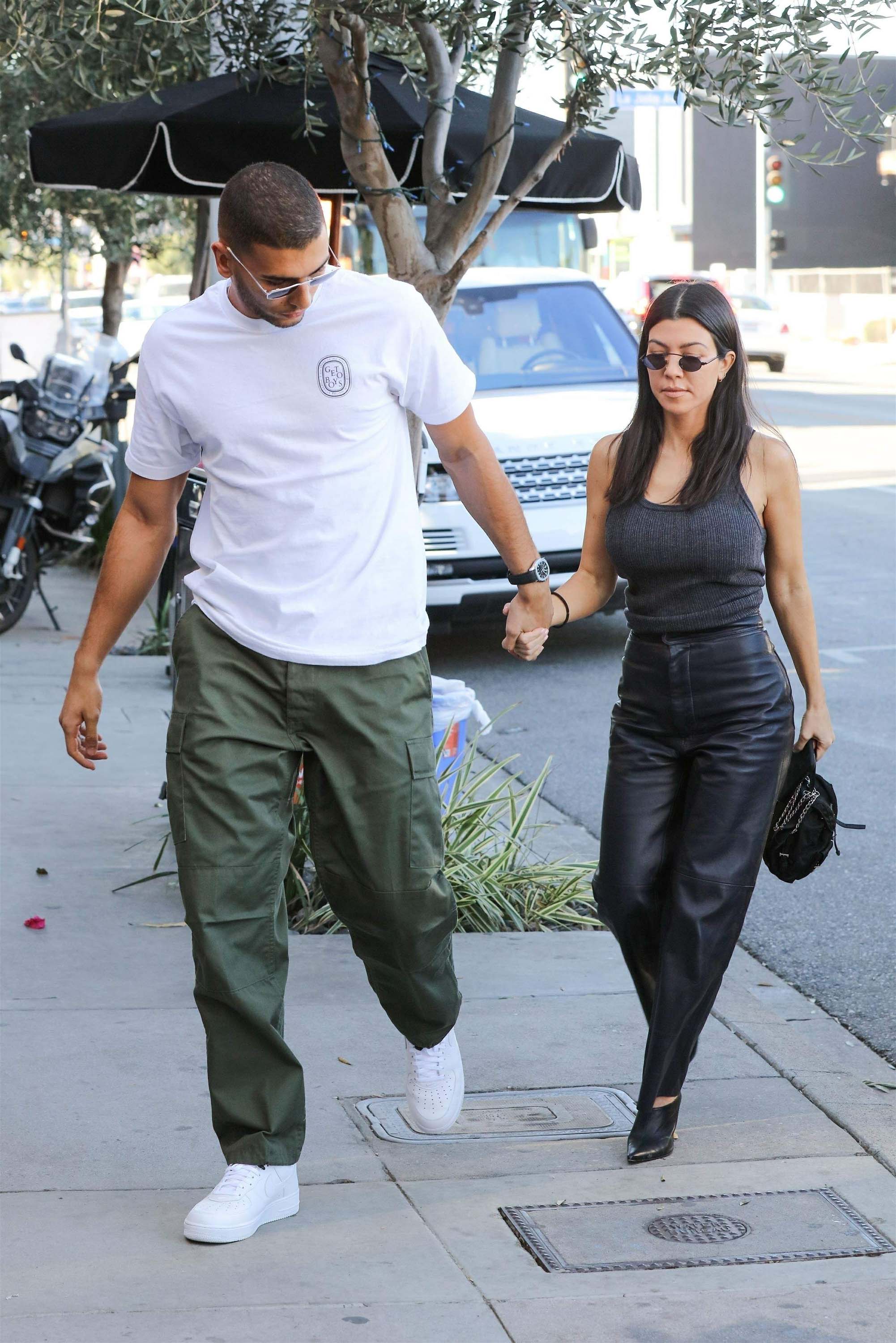 Kourtney Kardashian head to lunch