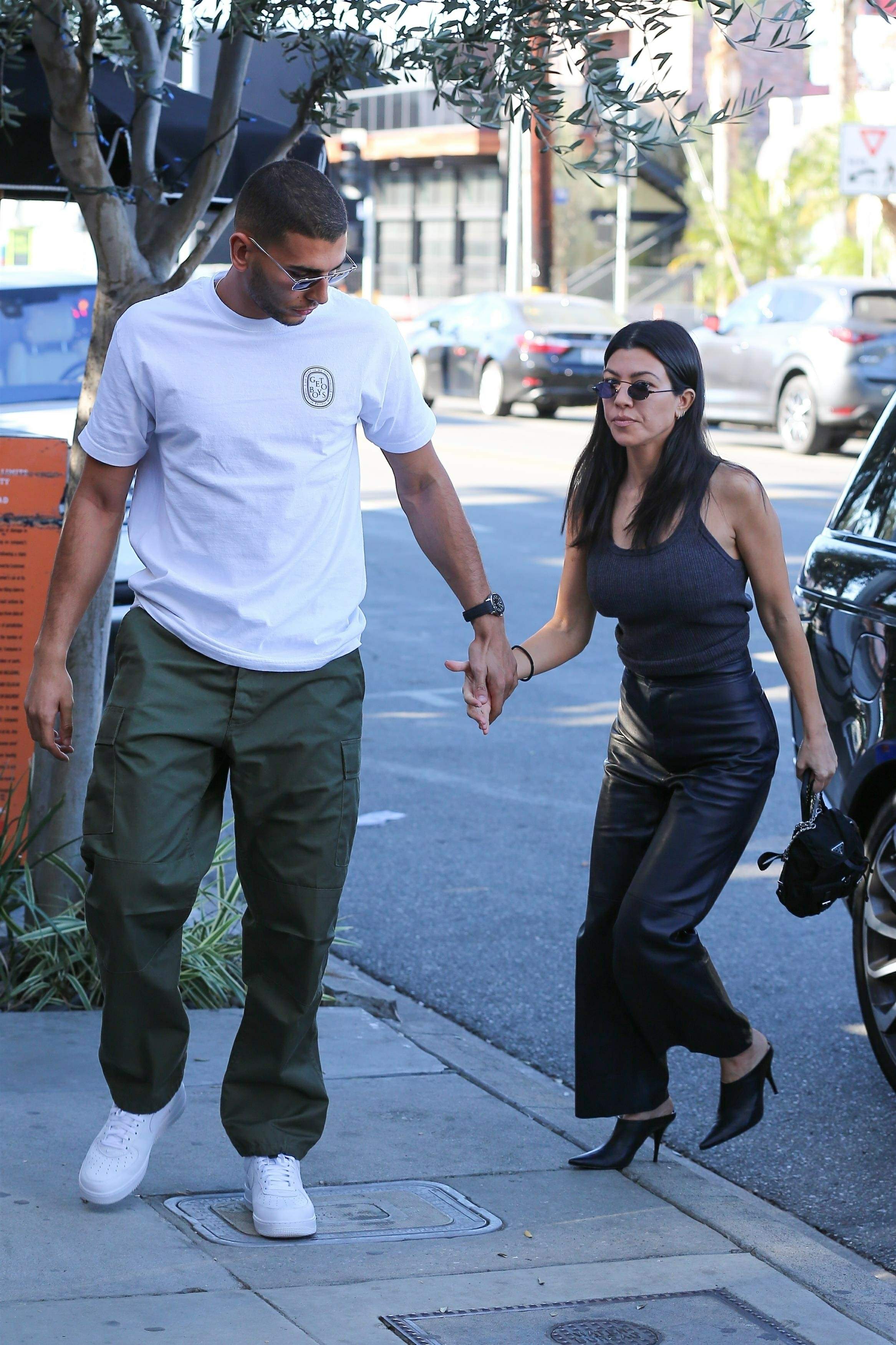 Kourtney Kardashian head to lunch