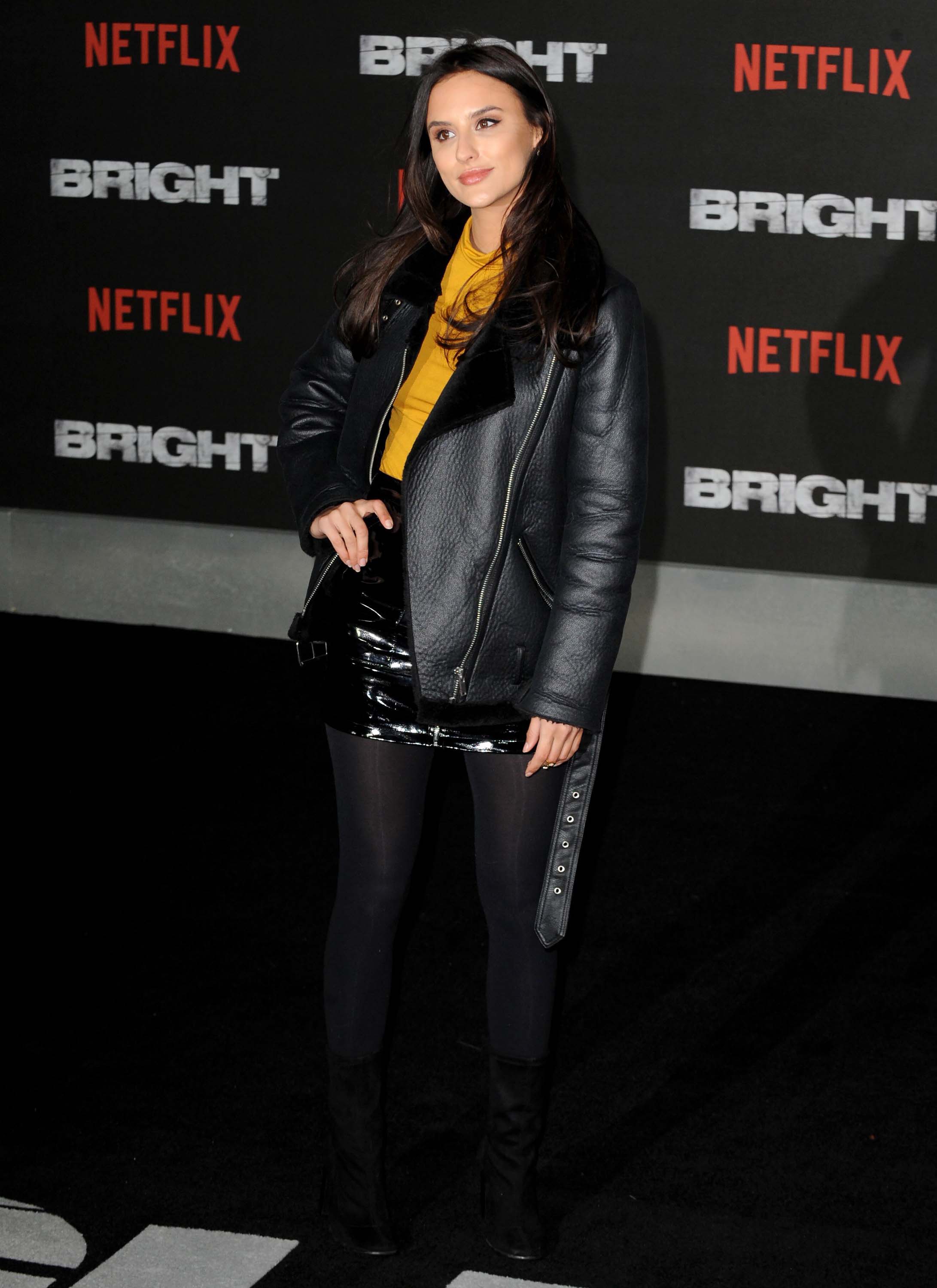 Lucy Watson attends Bright film premiere