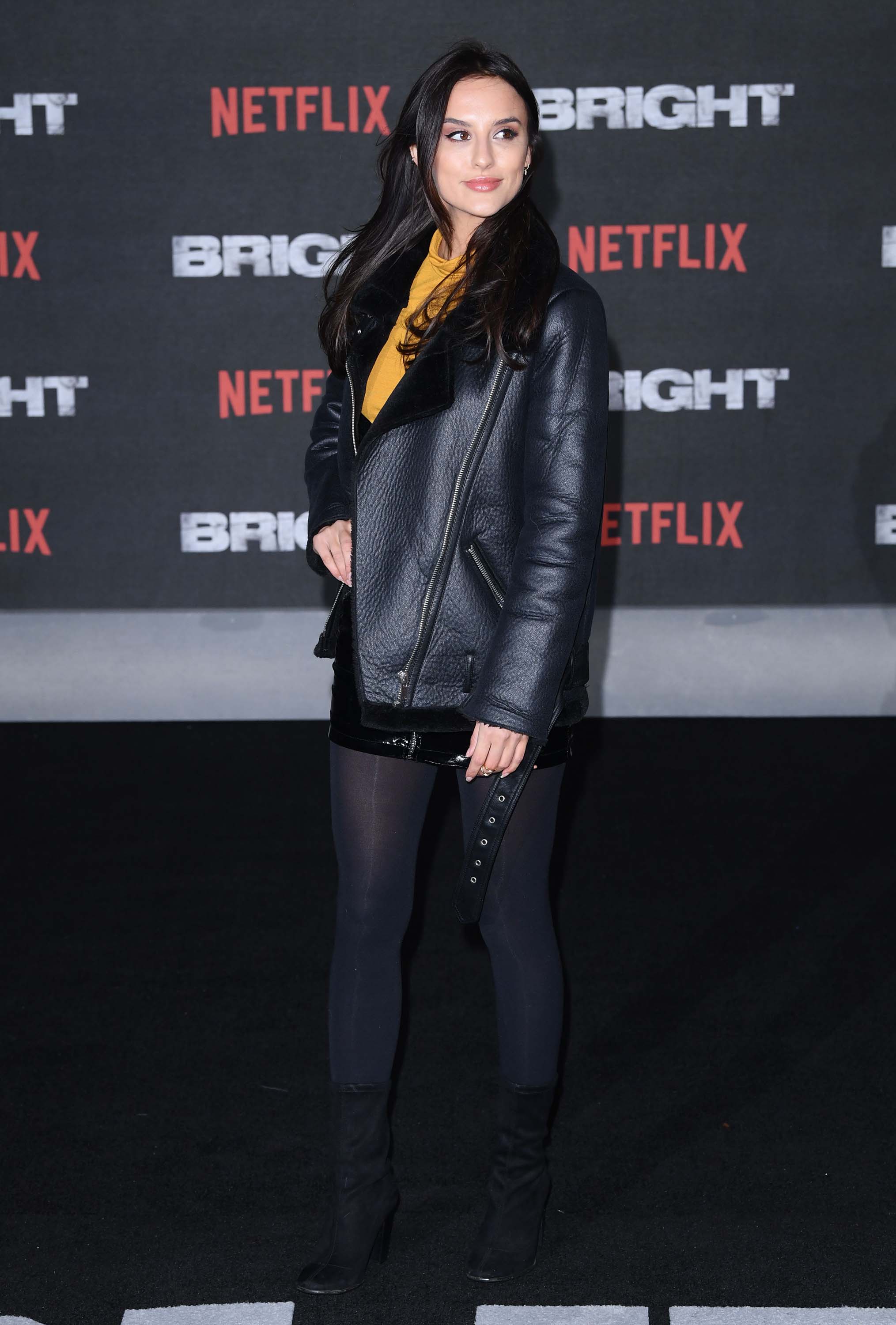 Lucy Watson attends Bright film premiere
