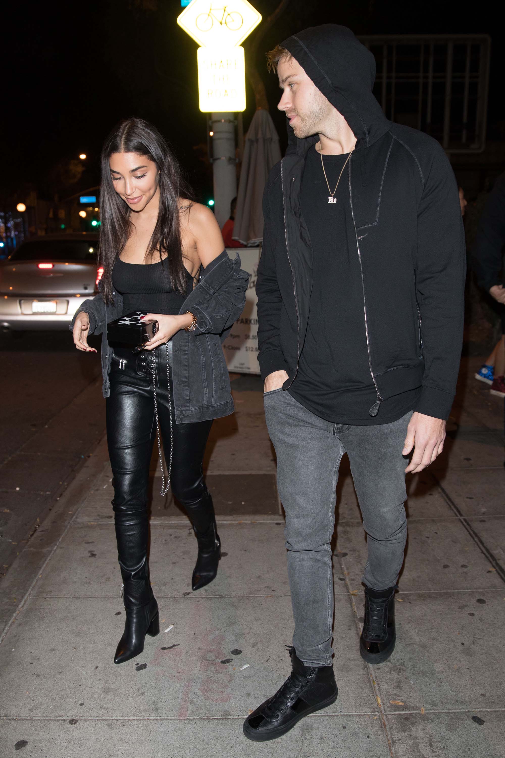 Chantel Jeffries is seen leaving Delilah