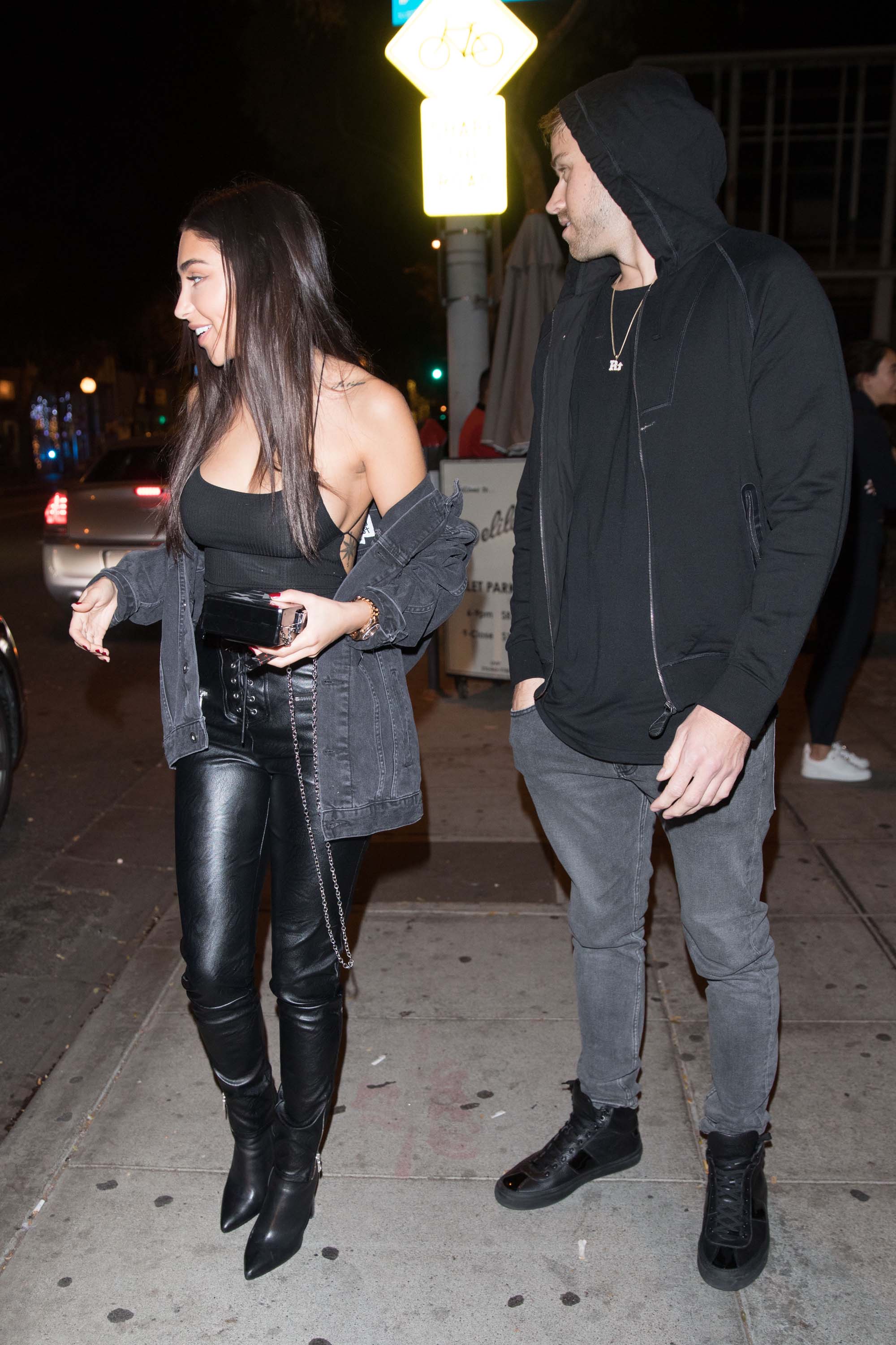 Chantel Jeffries is seen leaving Delilah