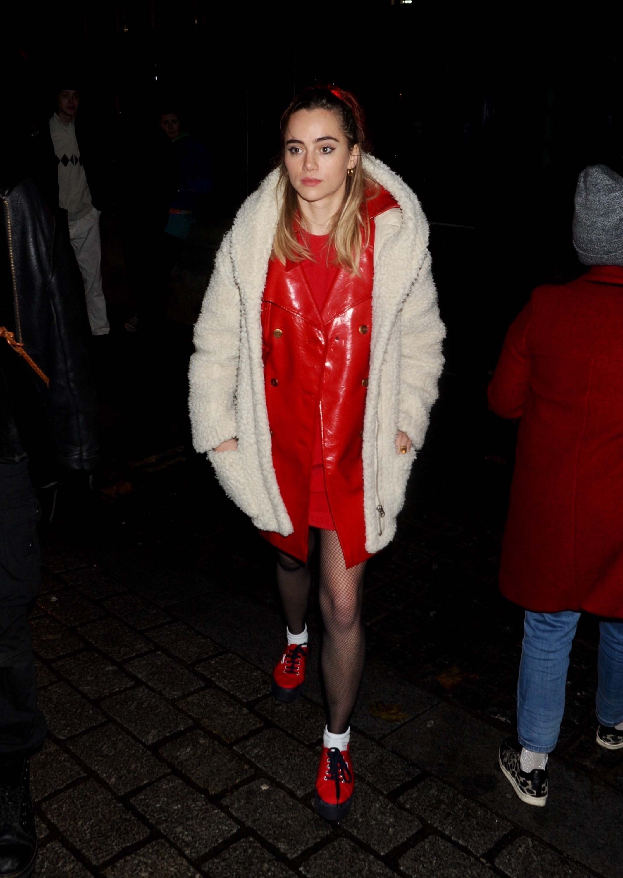 Suki Waterhouse attends #FreePeriods Protest