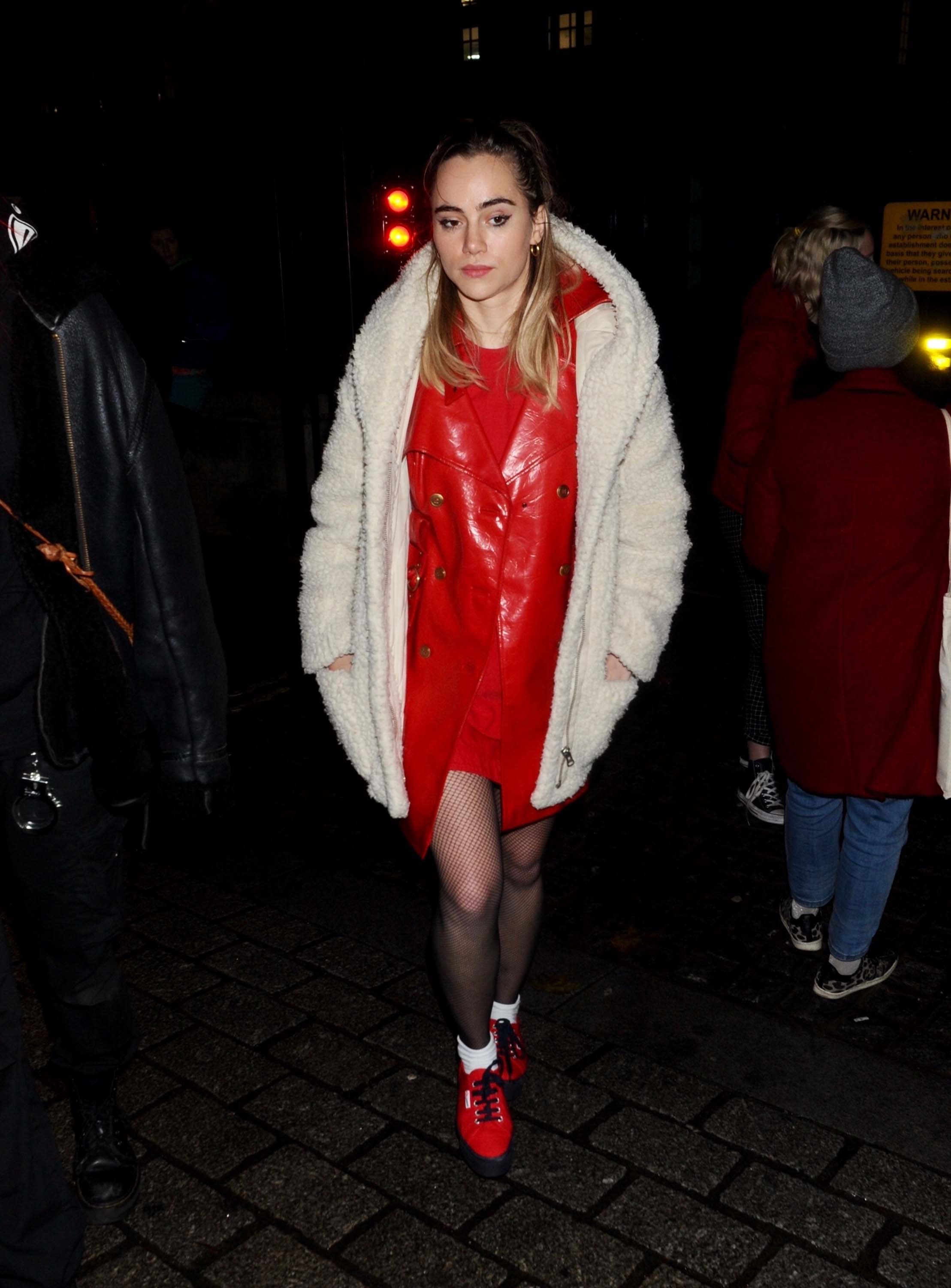 Suki Waterhouse attends #FreePeriods Protest