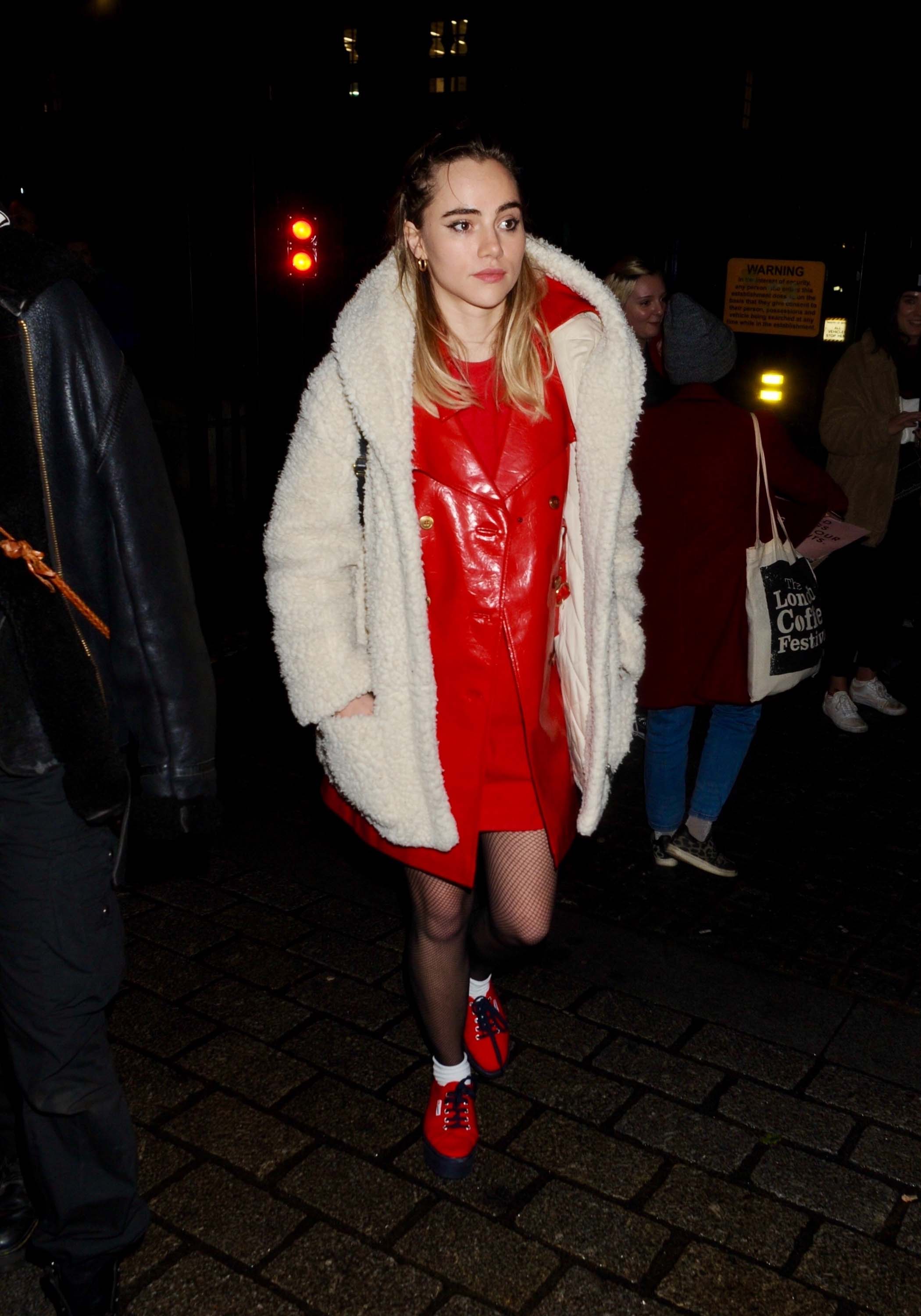 Suki Waterhouse attends #FreePeriods Protest