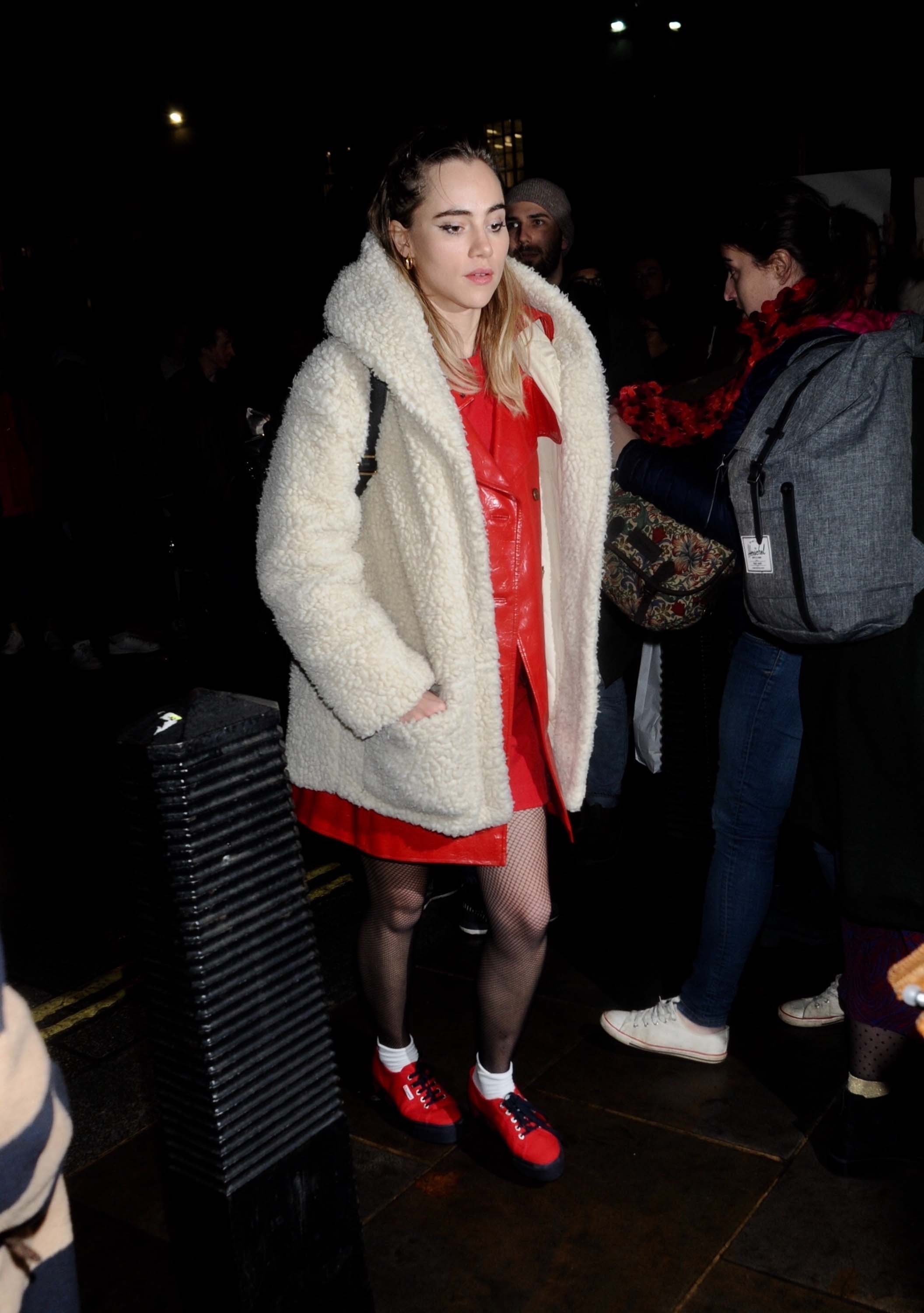 Suki Waterhouse attends #FreePeriods Protest