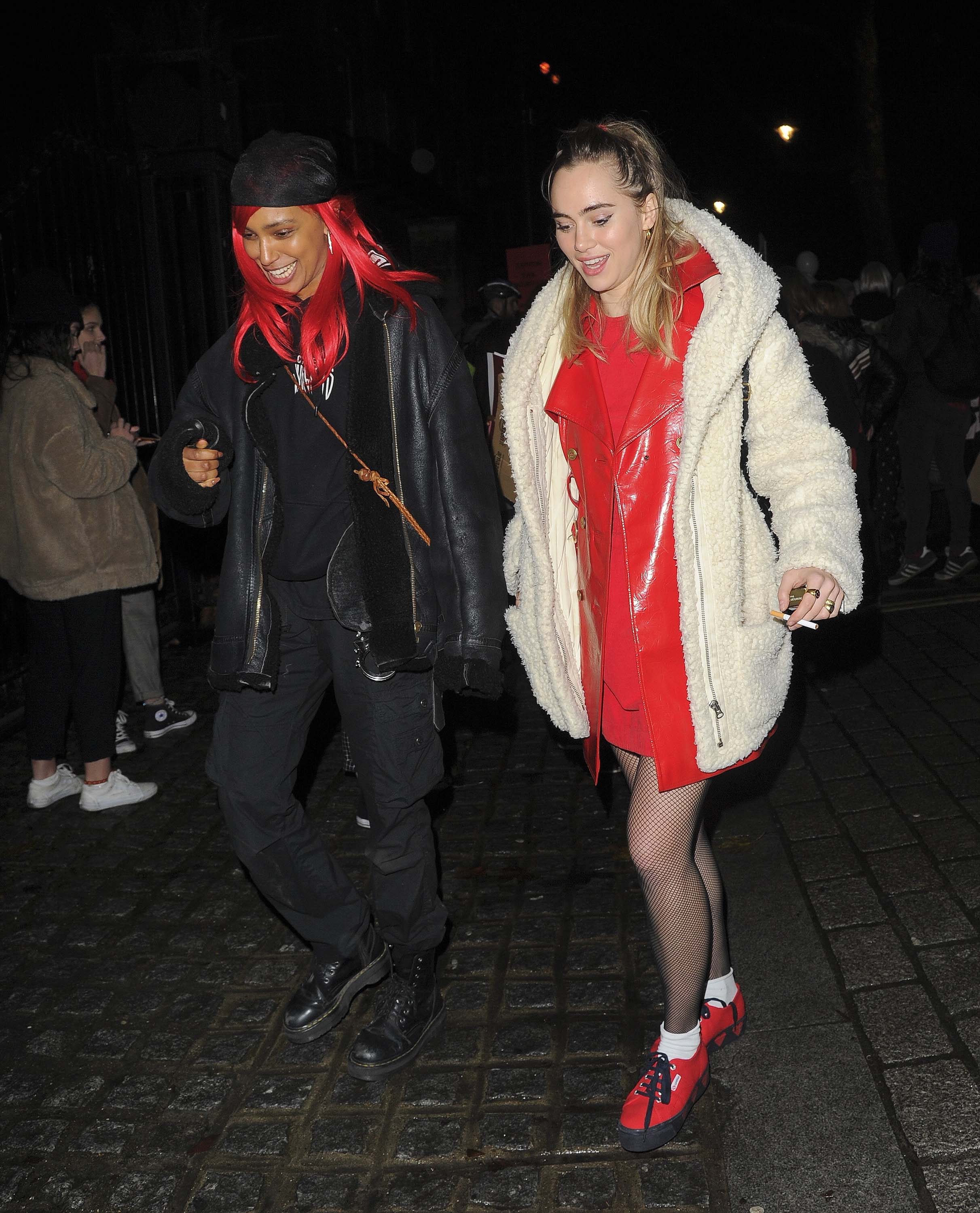 Suki Waterhouse attends #FreePeriods Protest