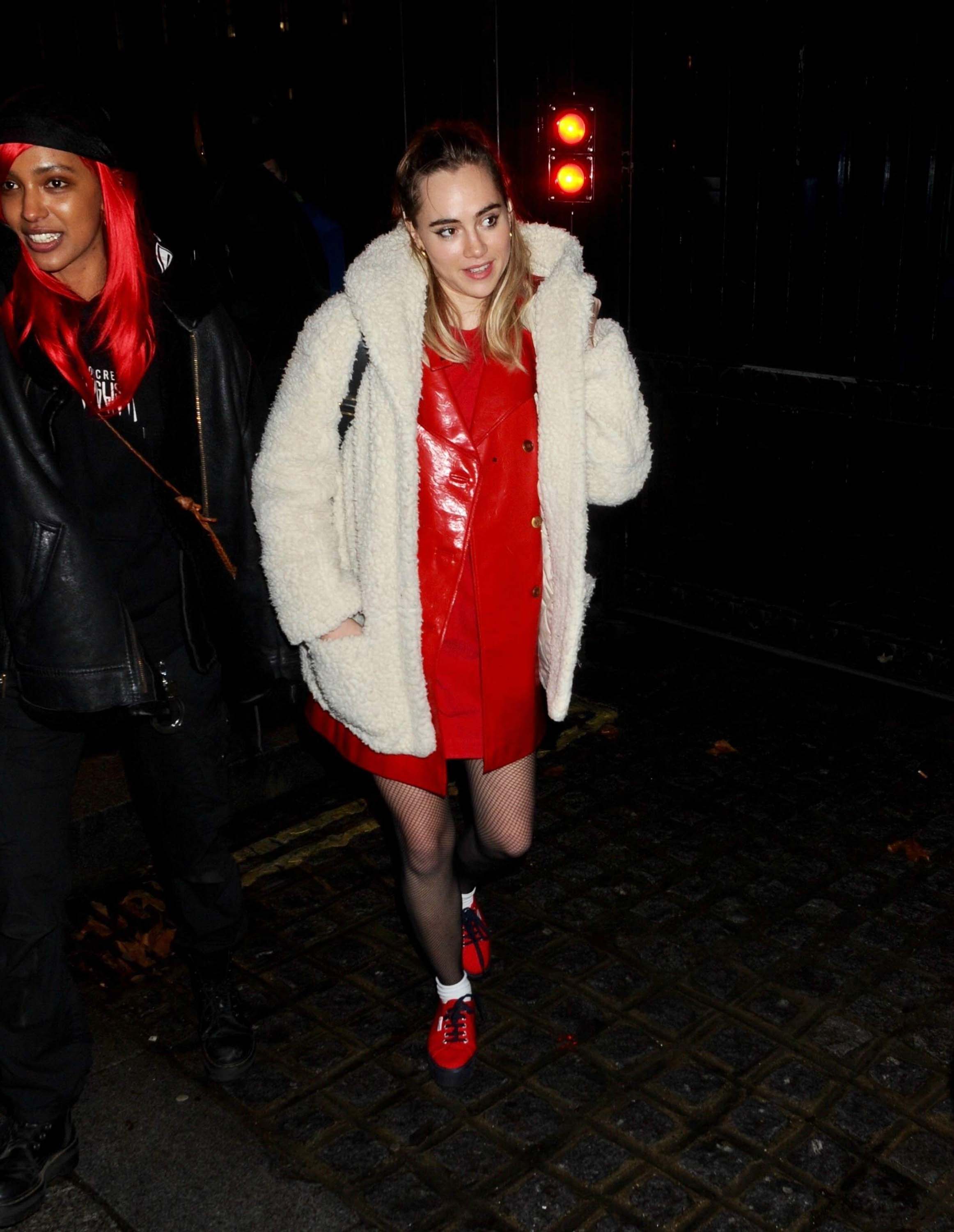 Suki Waterhouse attends #FreePeriods Protest