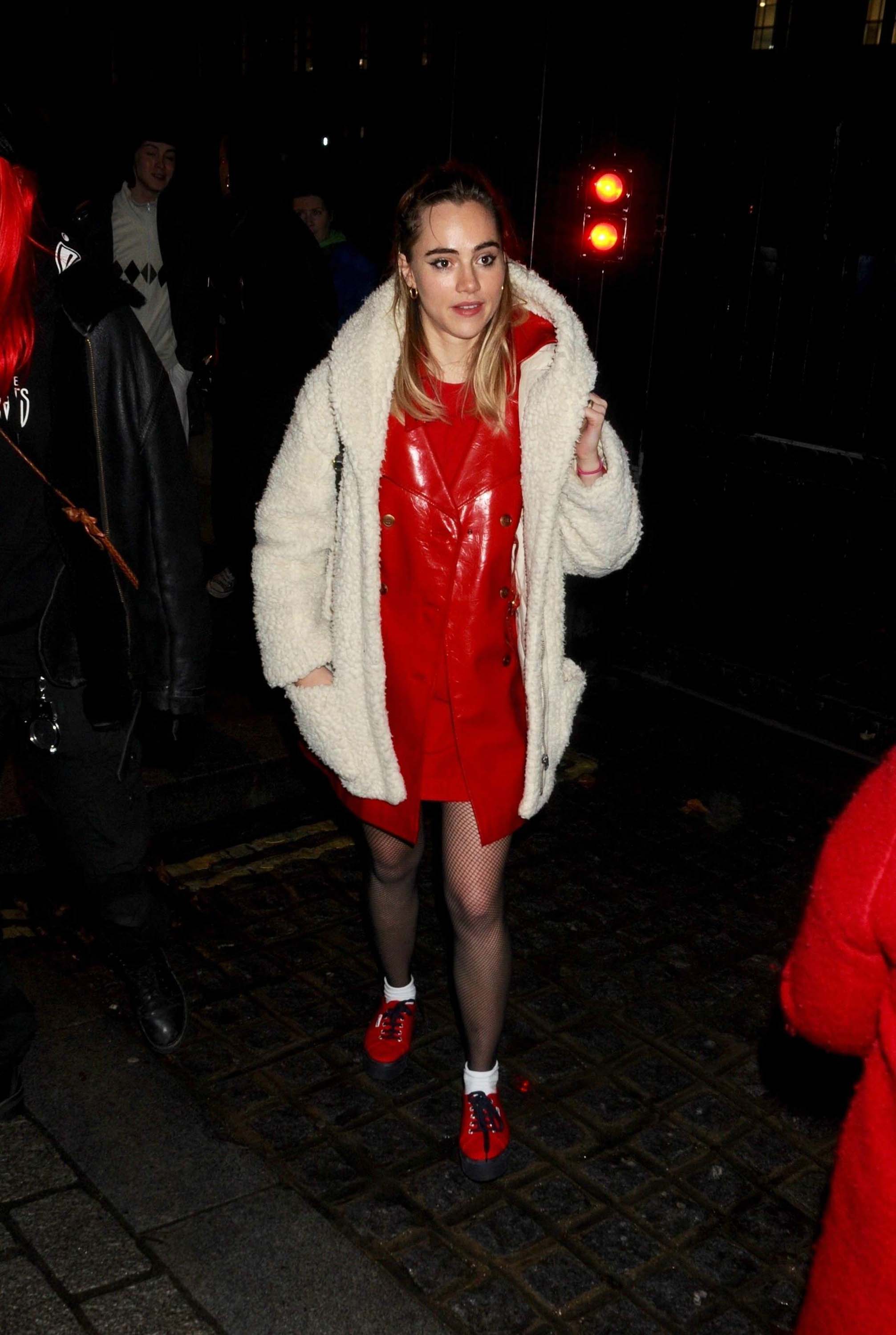 Suki Waterhouse attends #FreePeriods Protest