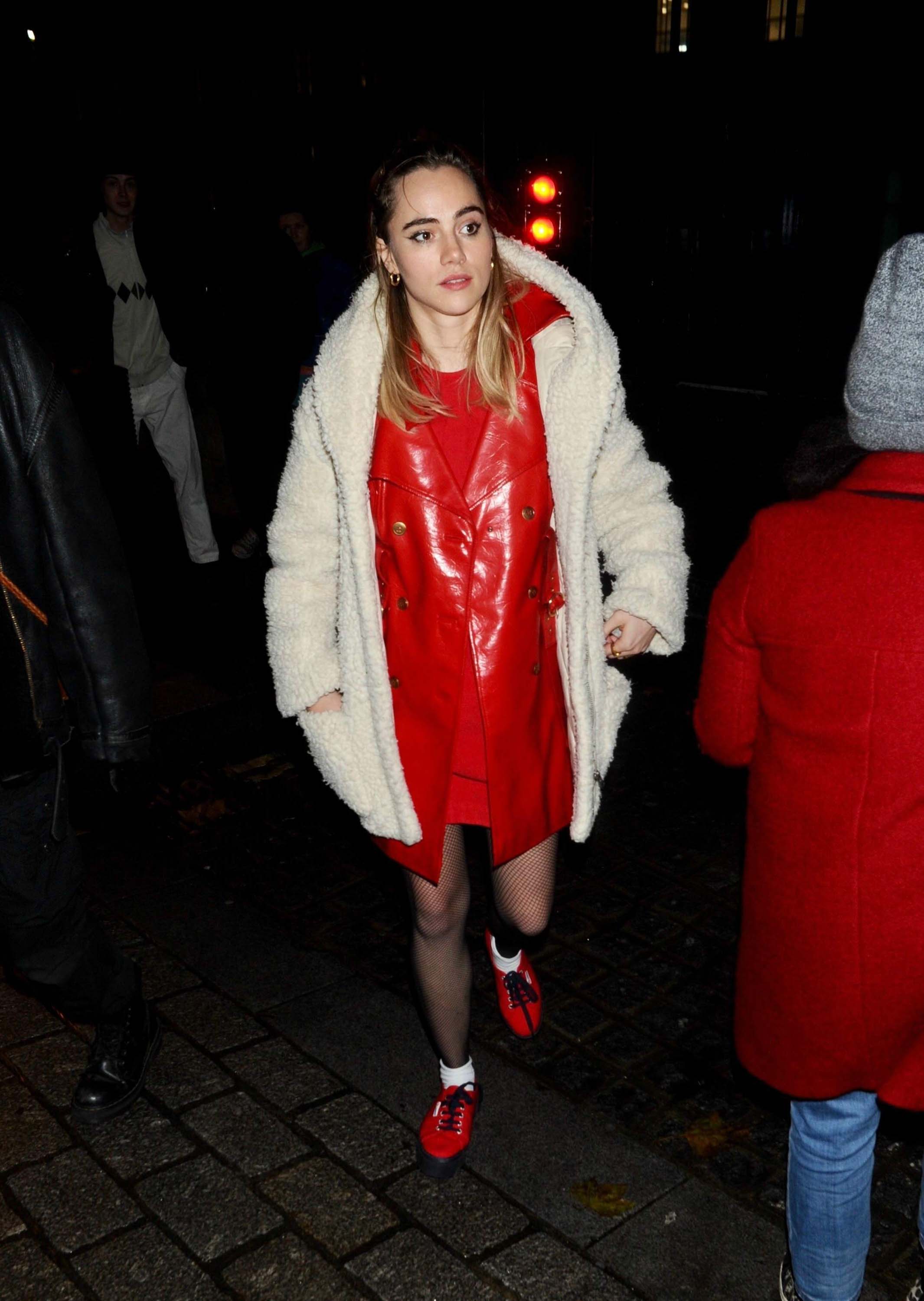 Suki Waterhouse attends #FreePeriods Protest