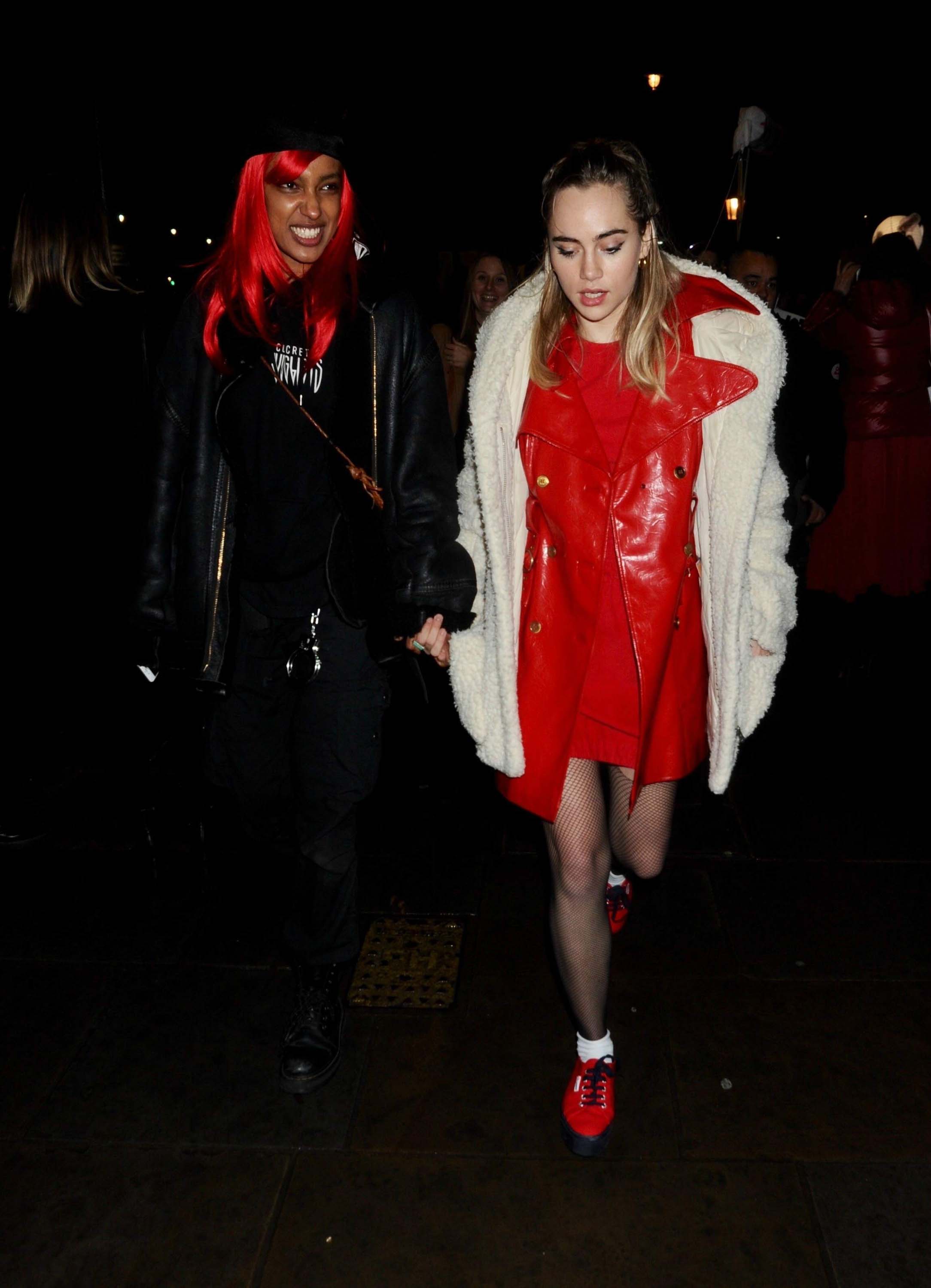 Suki Waterhouse attends #FreePeriods Protest