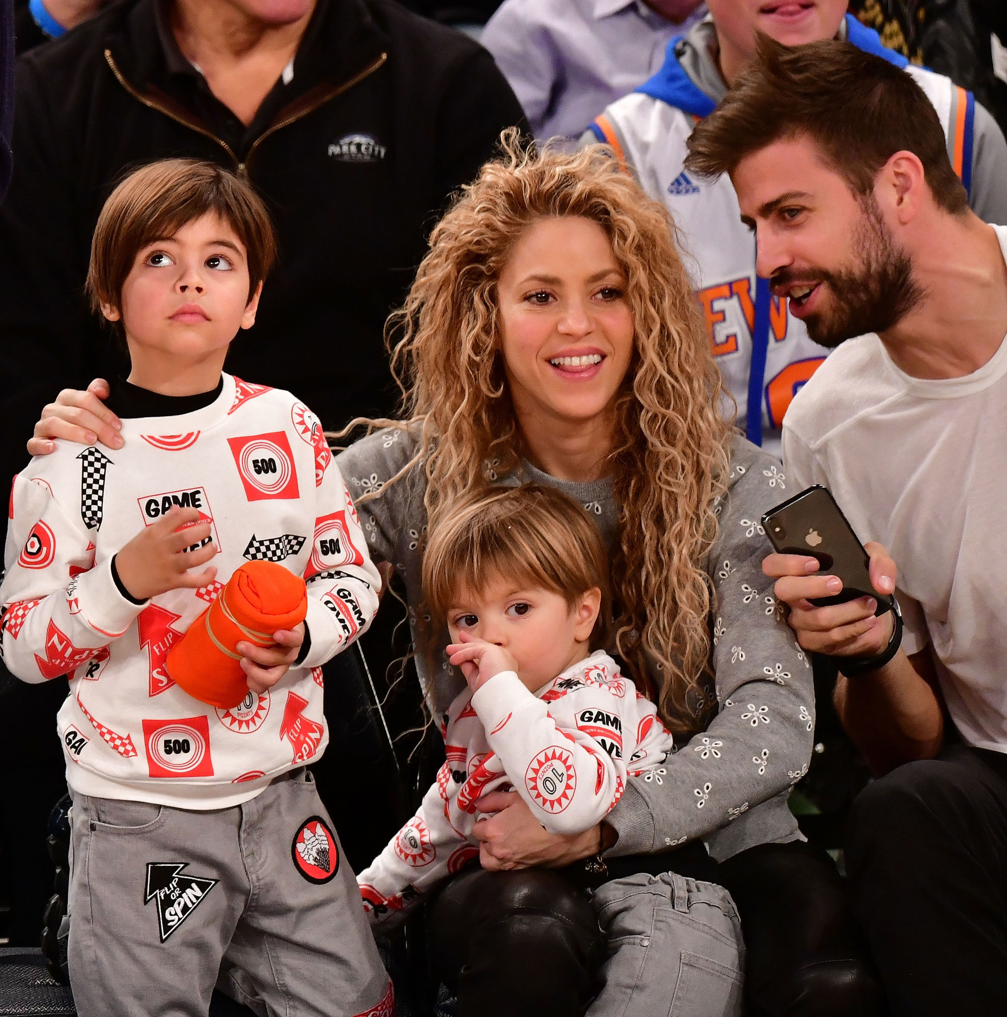 Shakira attends the New York Knicks Vs Philadelphia 76ers game