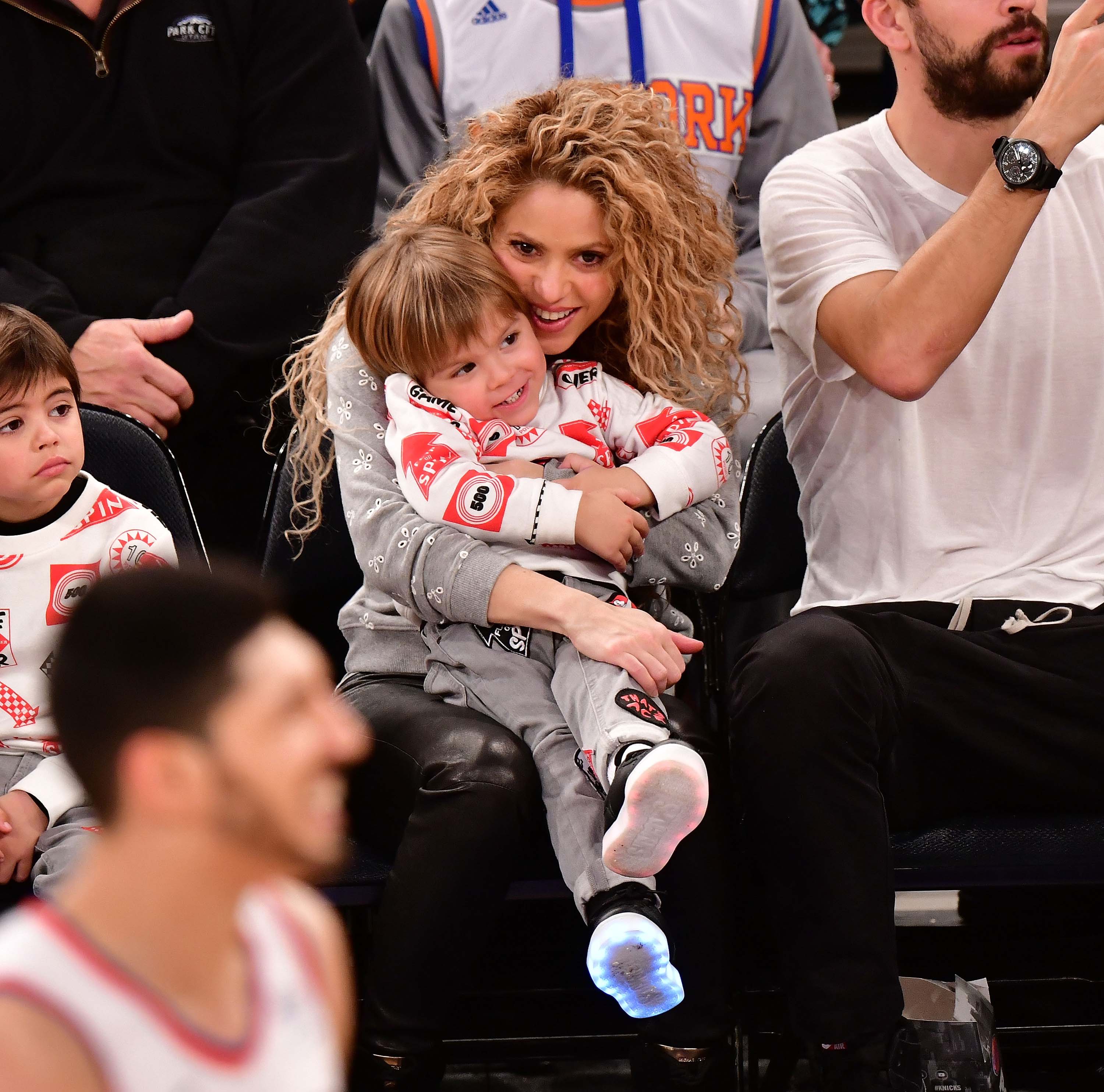 Shakira attends the New York Knicks Vs Philadelphia 76ers game
