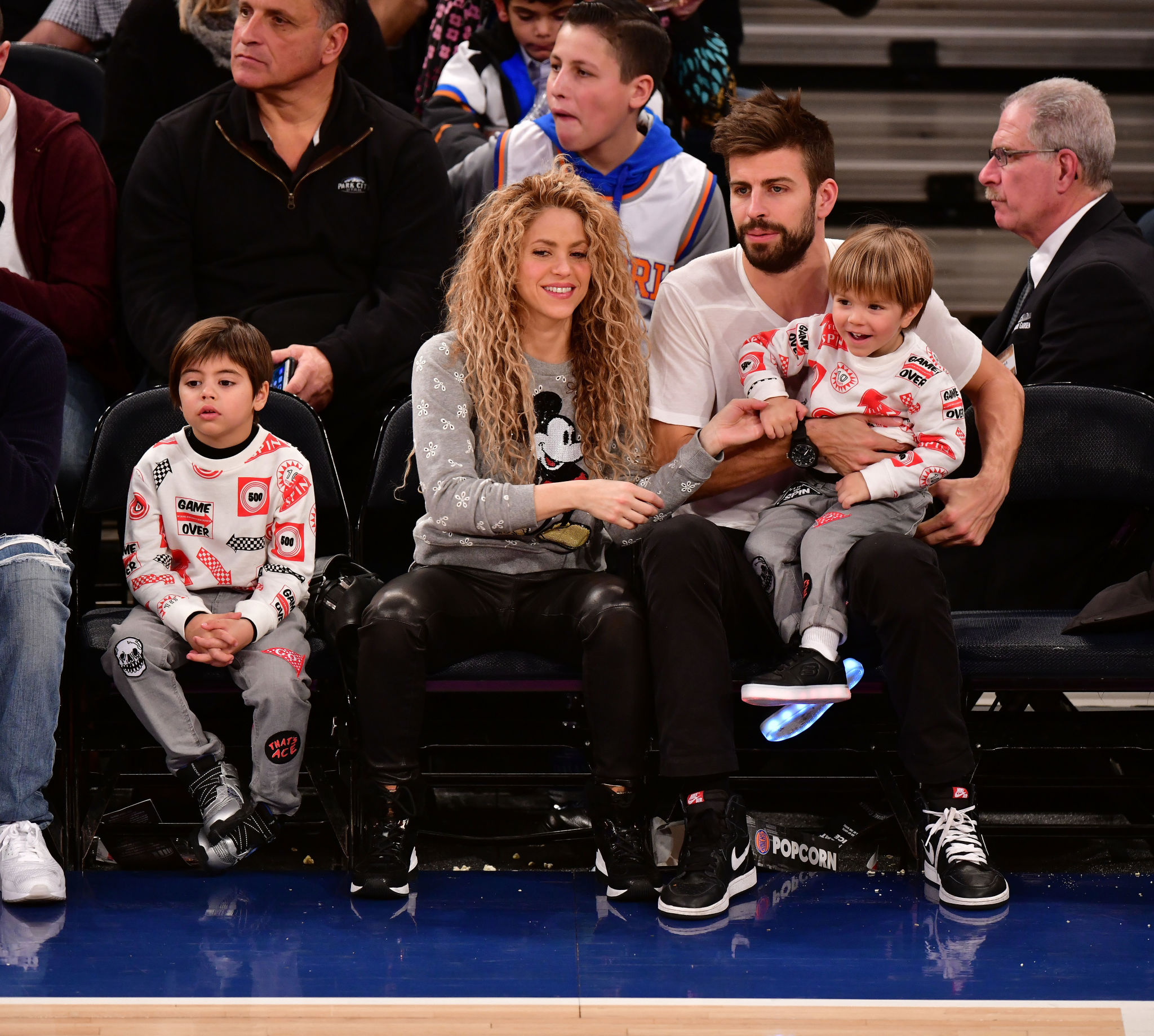 Shakira attends the New York Knicks Vs Philadelphia 76ers game