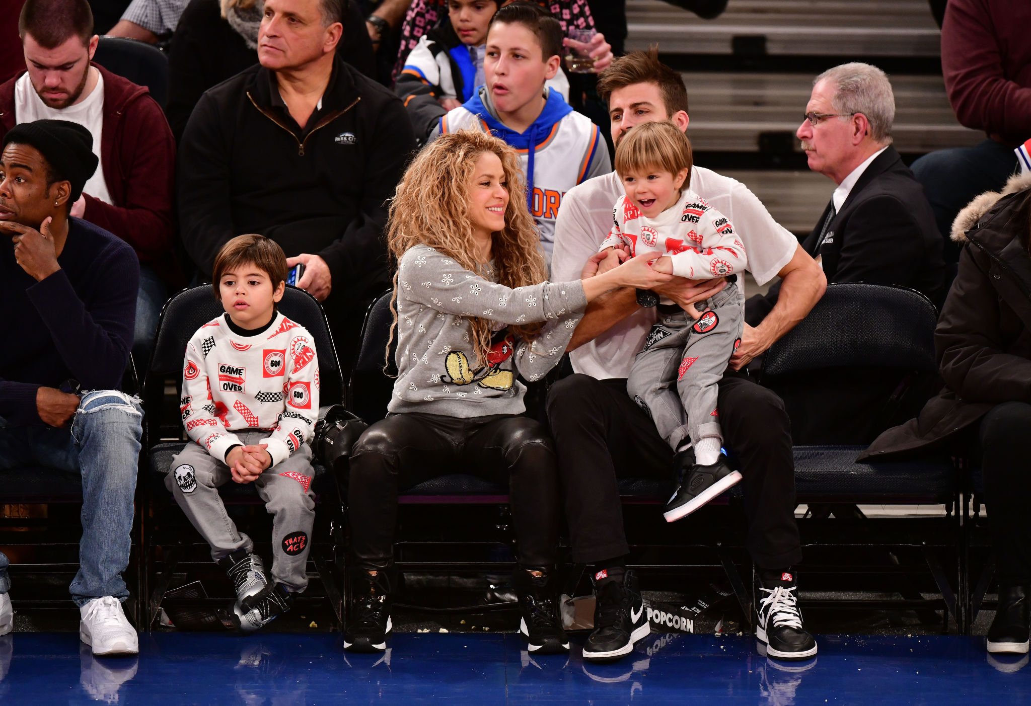 Shakira attends the New York Knicks Vs Philadelphia 76ers game