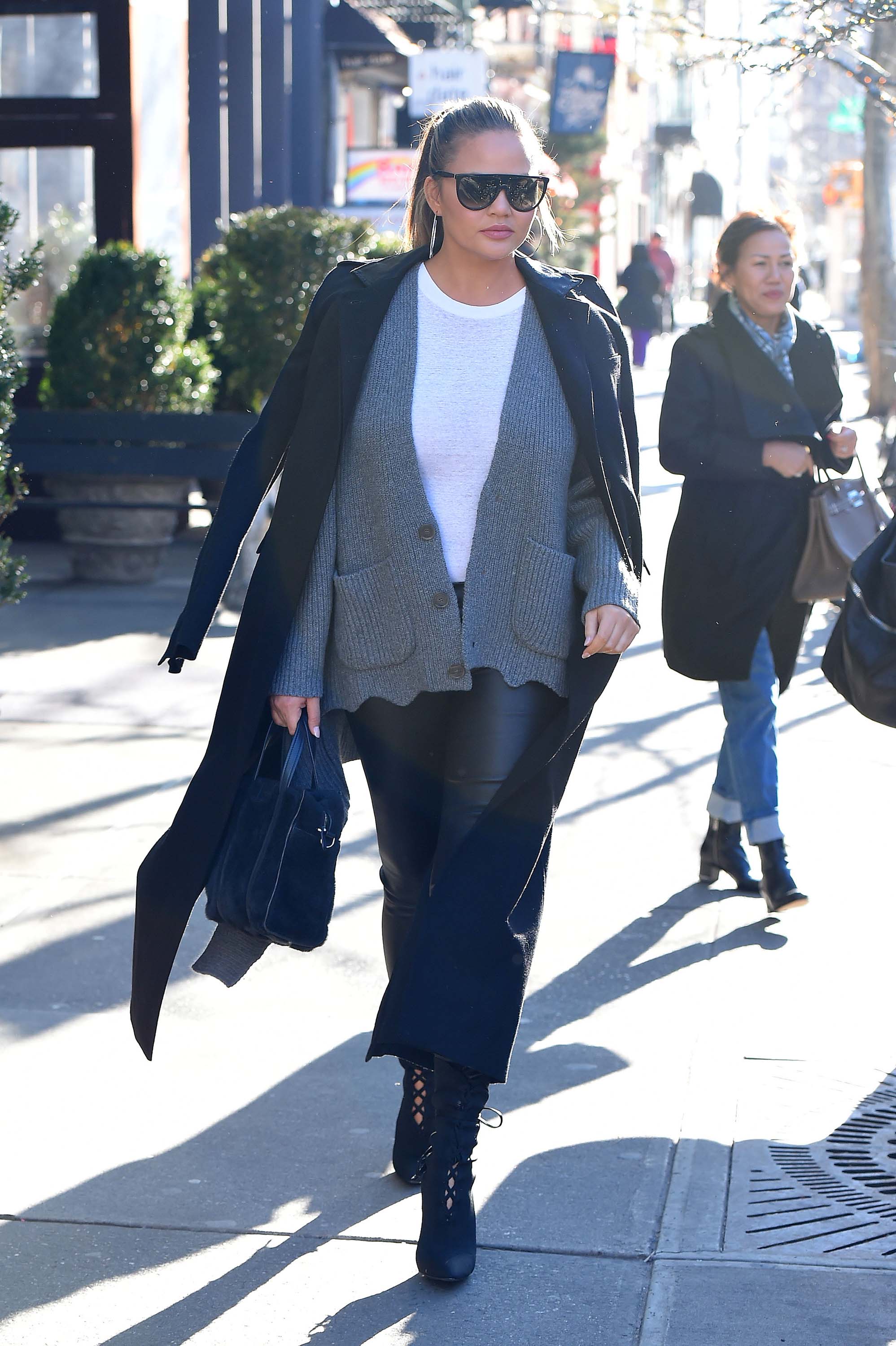 Chrissy Teigen out in NYC