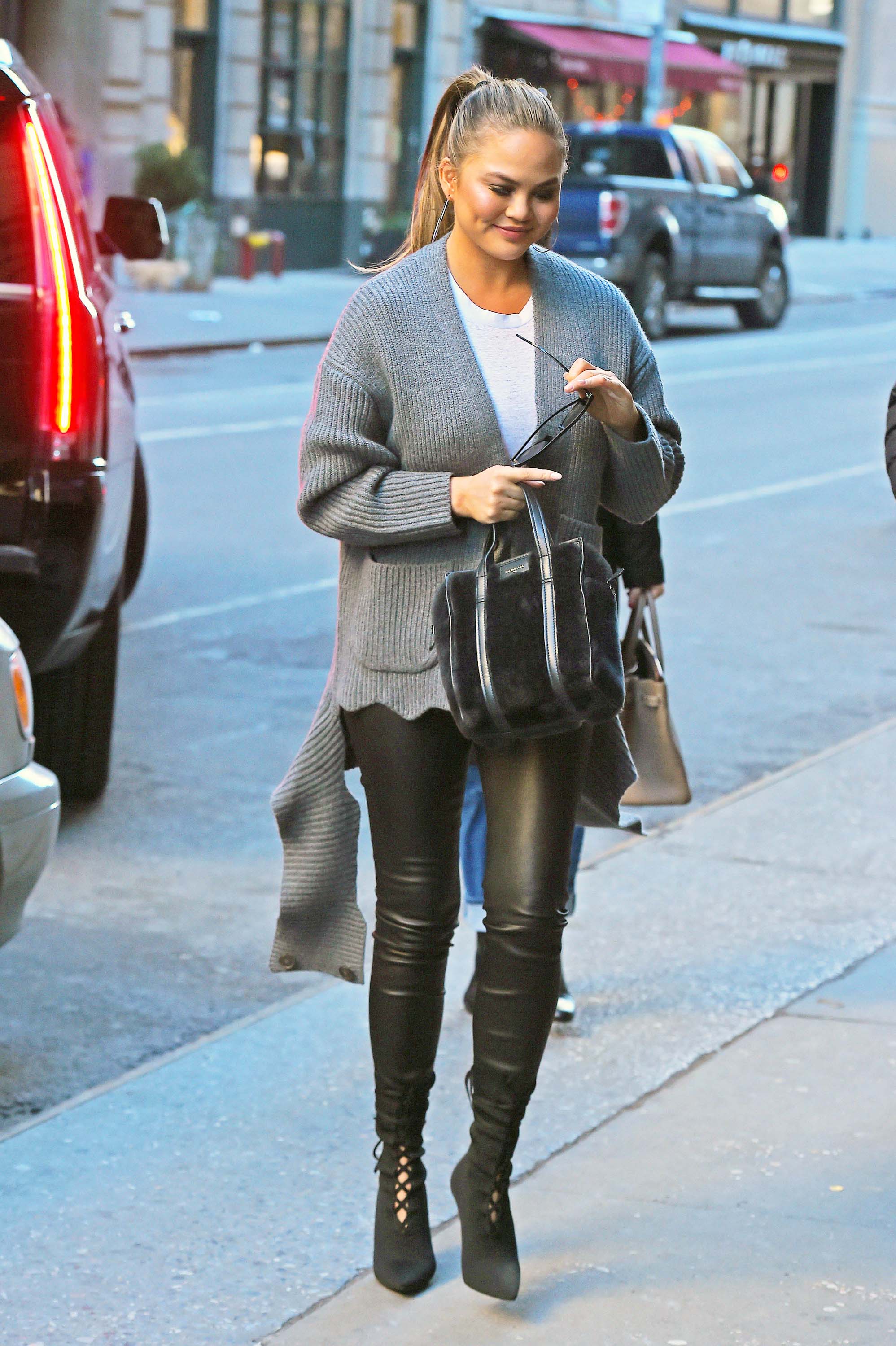 Chrissy Teigen out in NYC