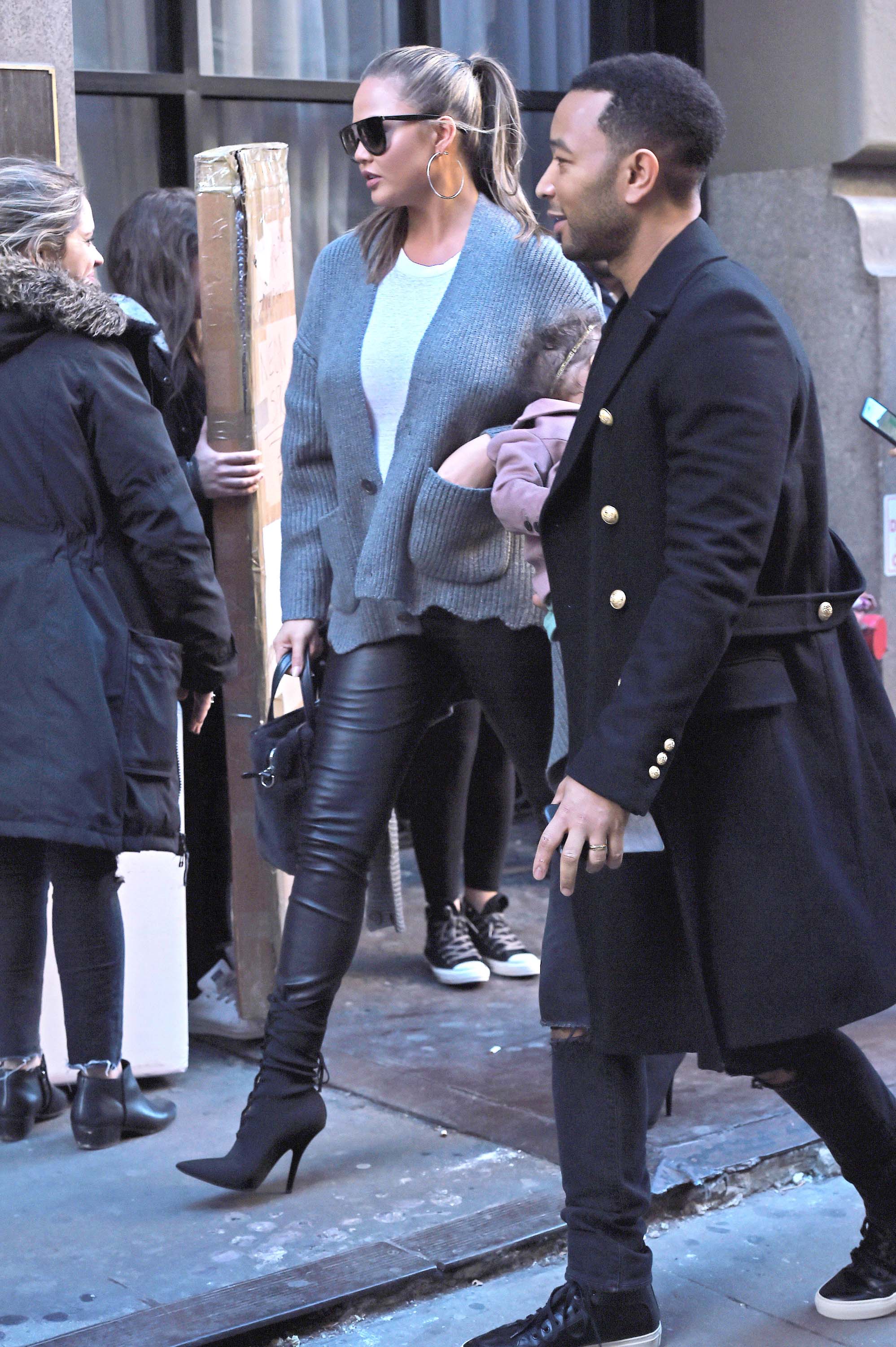 Chrissy Teigen out in NYC