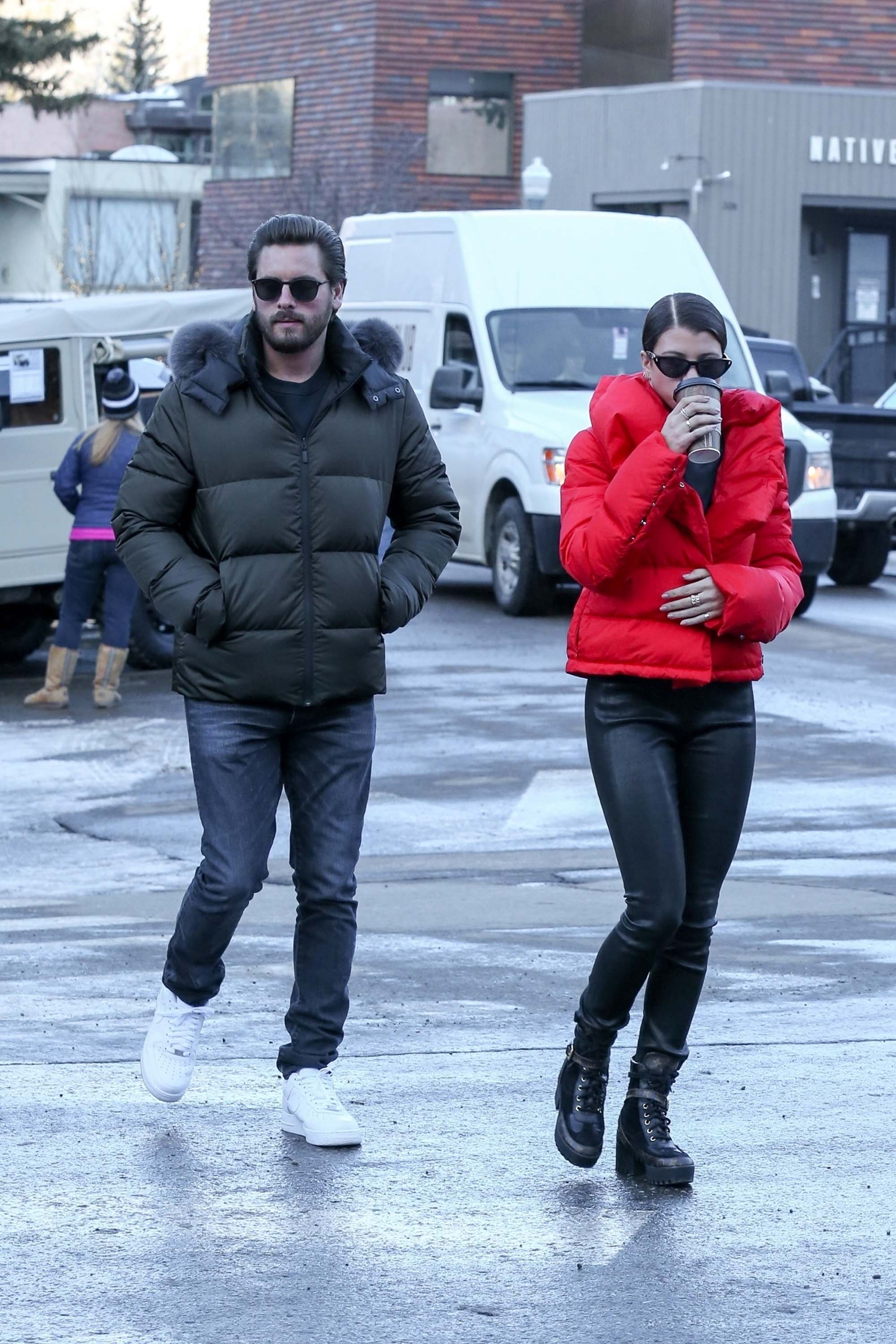 Sofia Richie out in Aspen