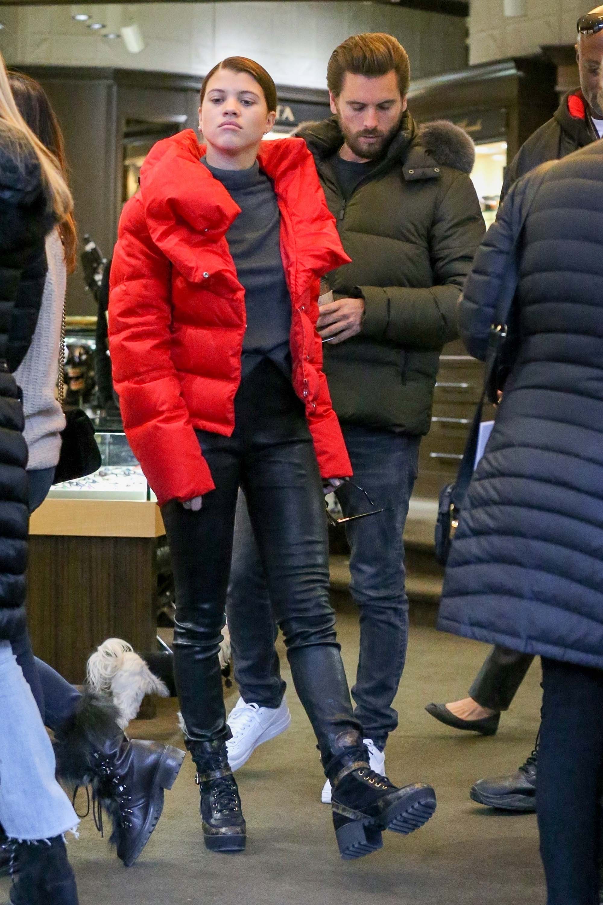 Sofia Richie out in Aspen