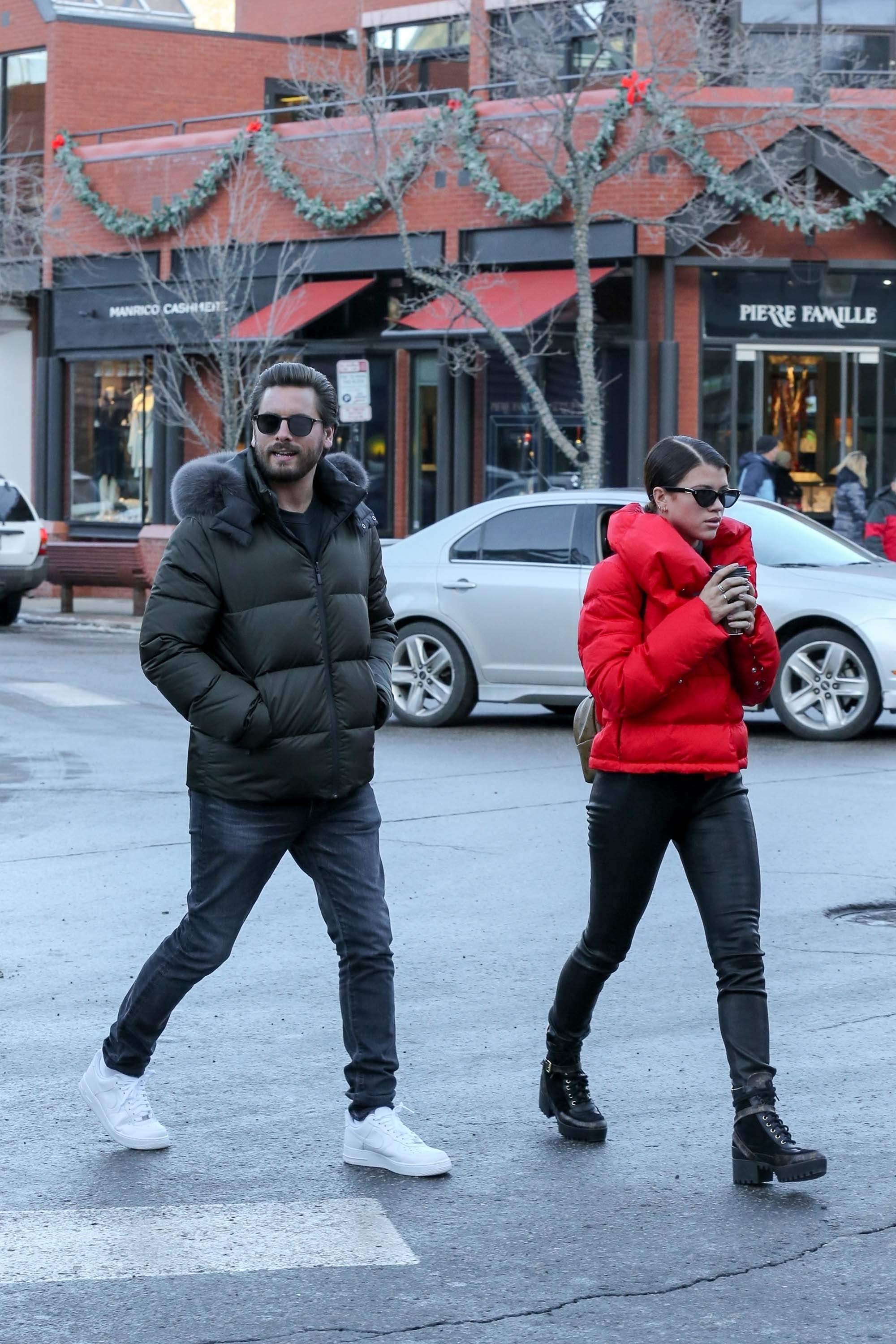 Sofia Richie out in Aspen