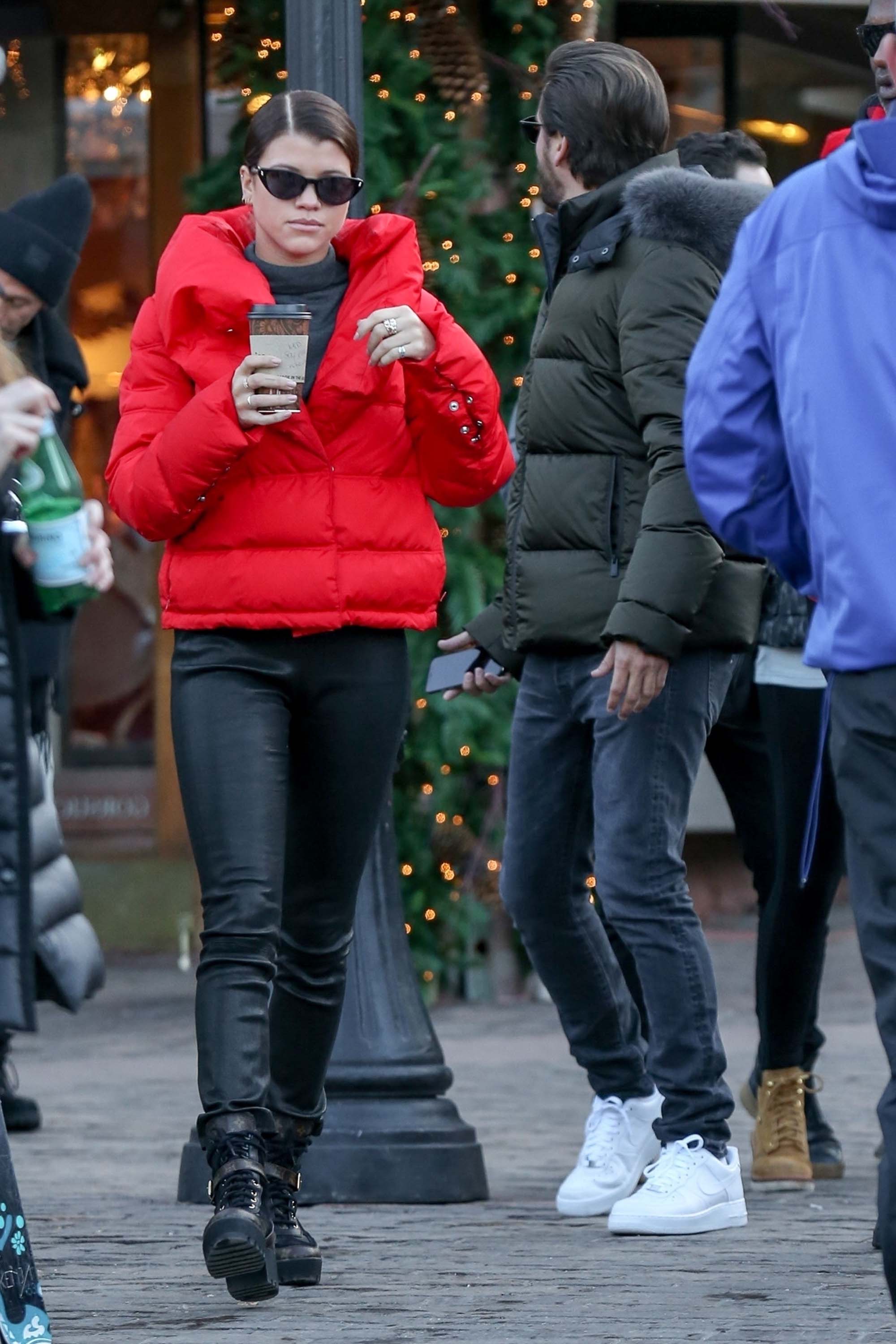 Sofia Richie out in Aspen