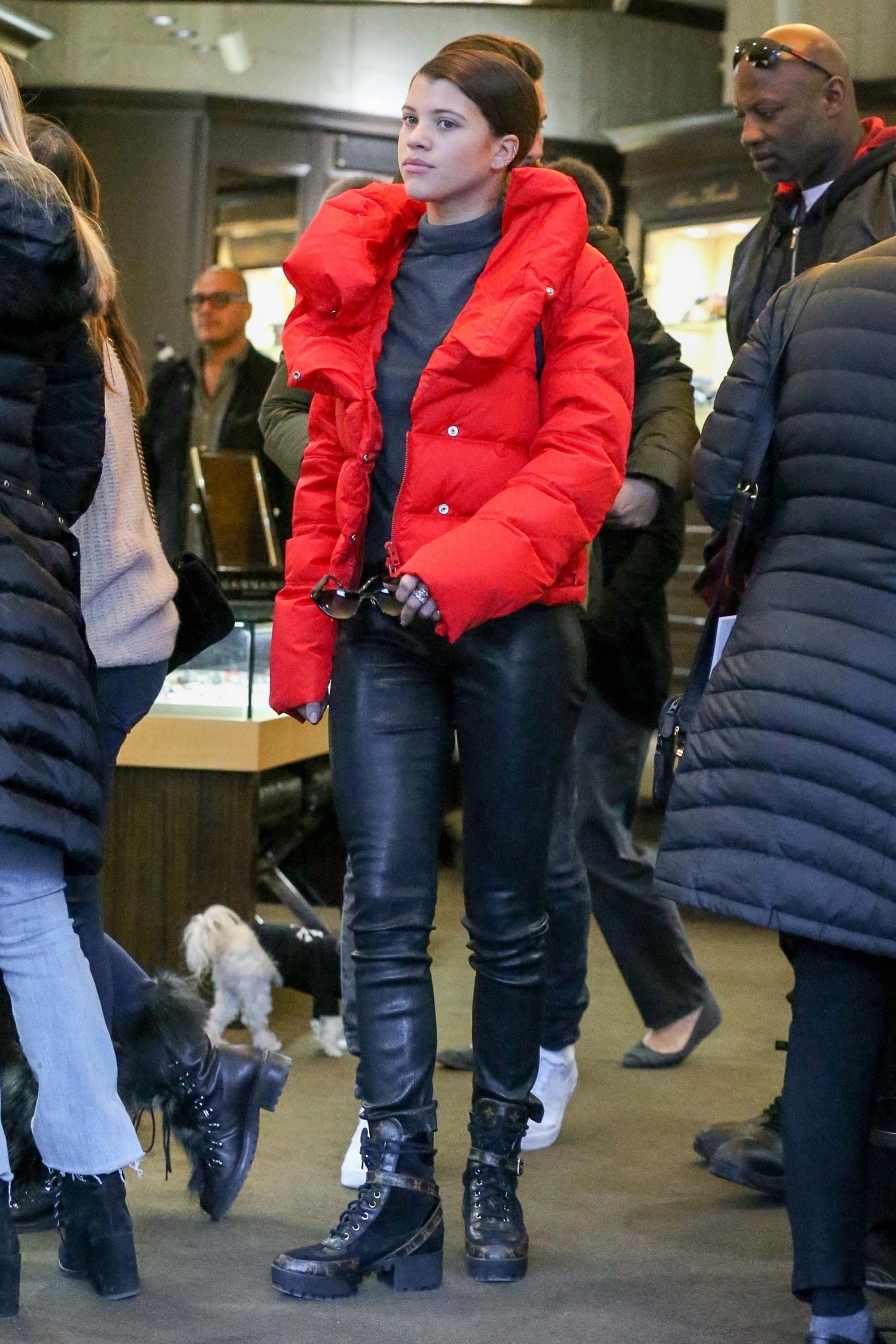 Sofia Richie out in Aspen