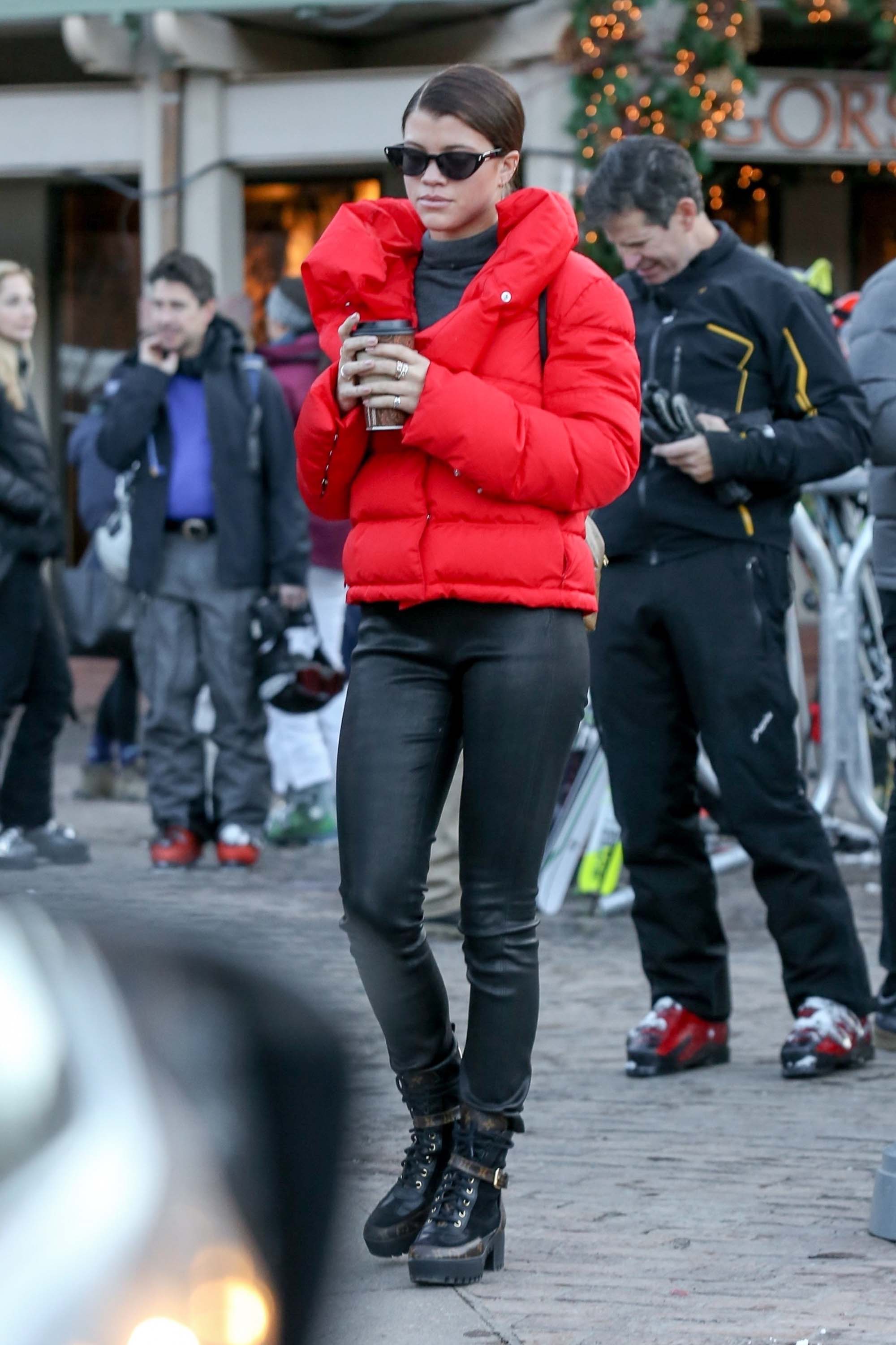 Sofia Richie out in Aspen