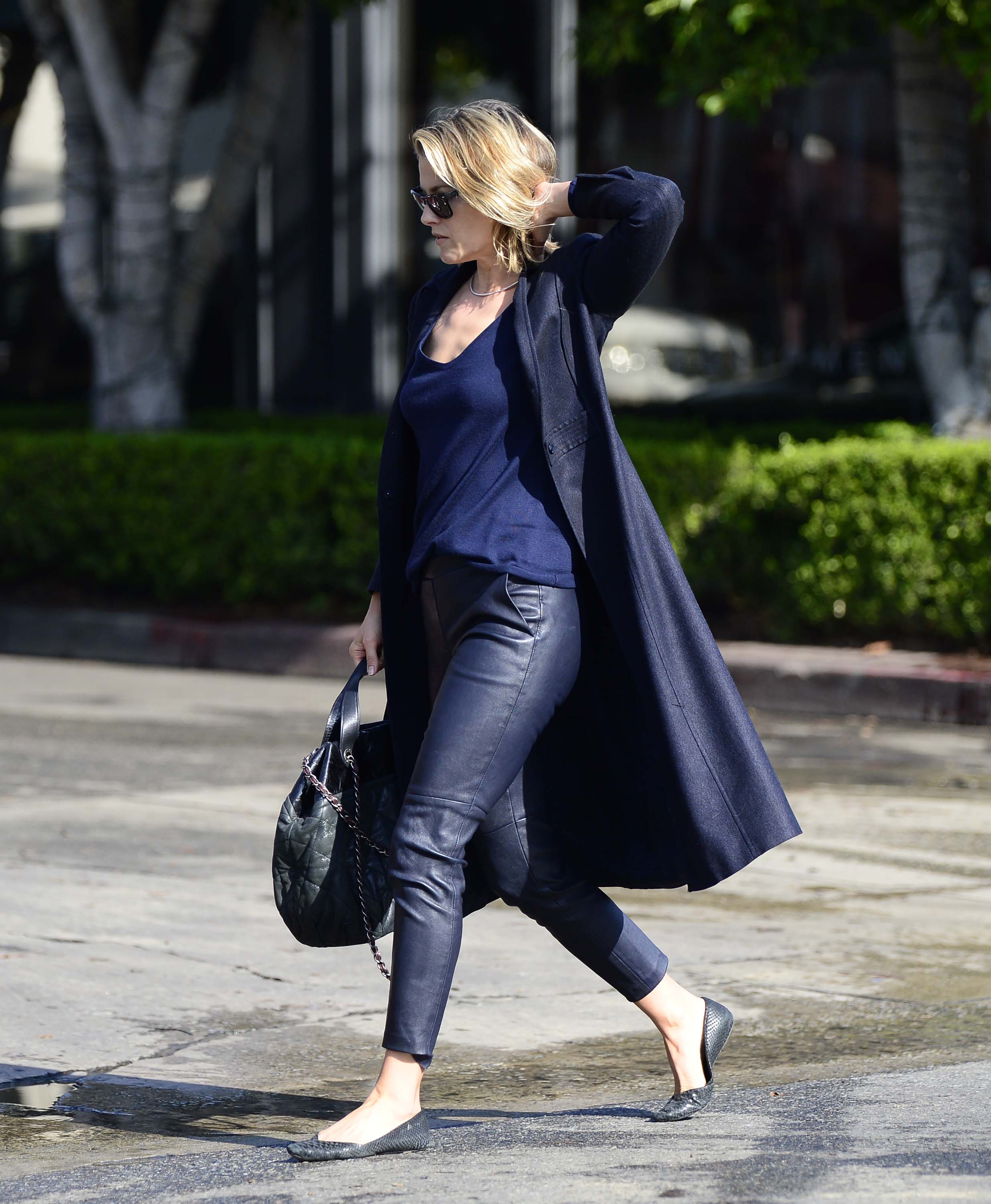 Ali Larter exiting a salon in LA