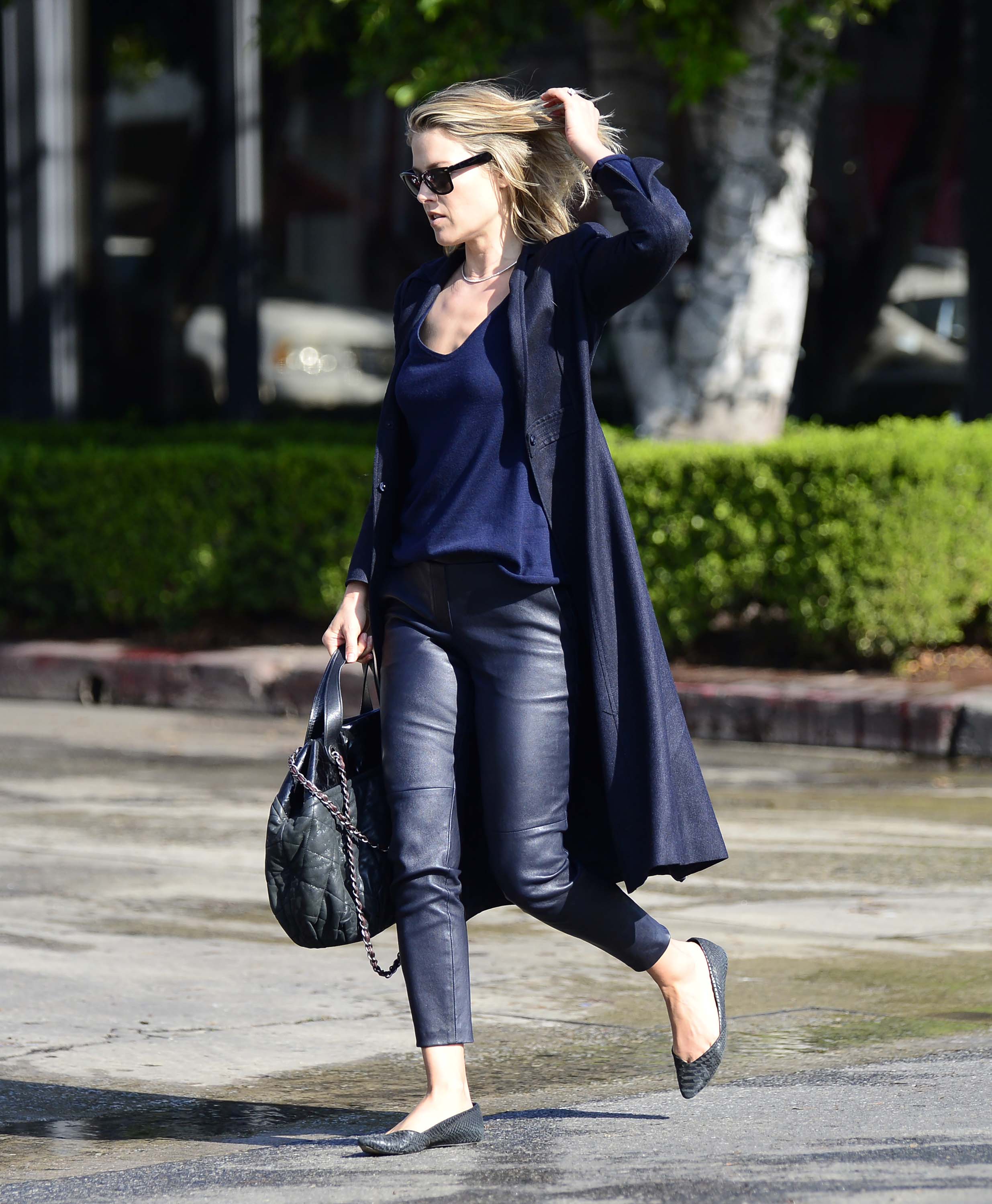 Ali Larter exiting a salon in LA