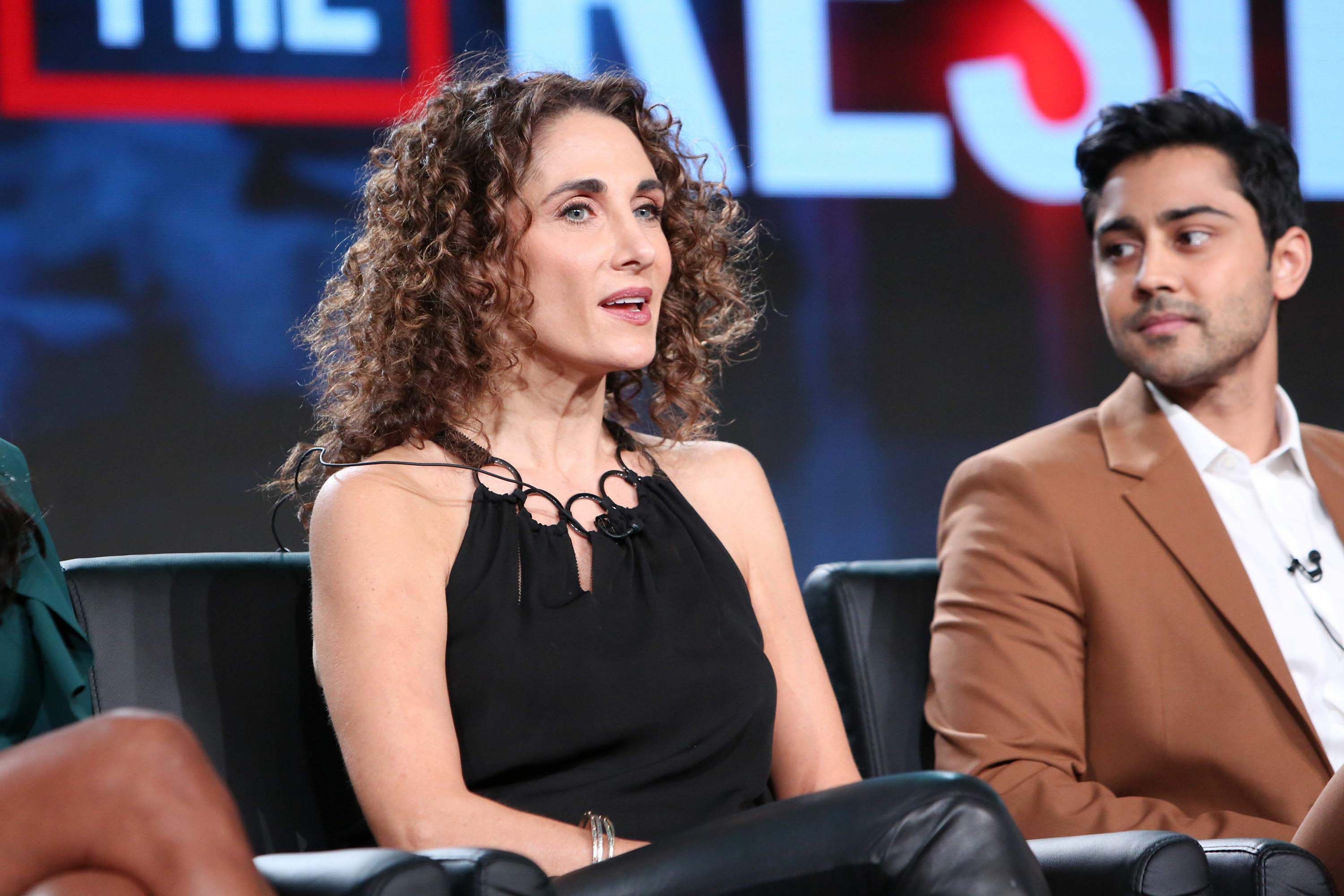 Melina Kanakaredes attends FOX The Resident TV show panel