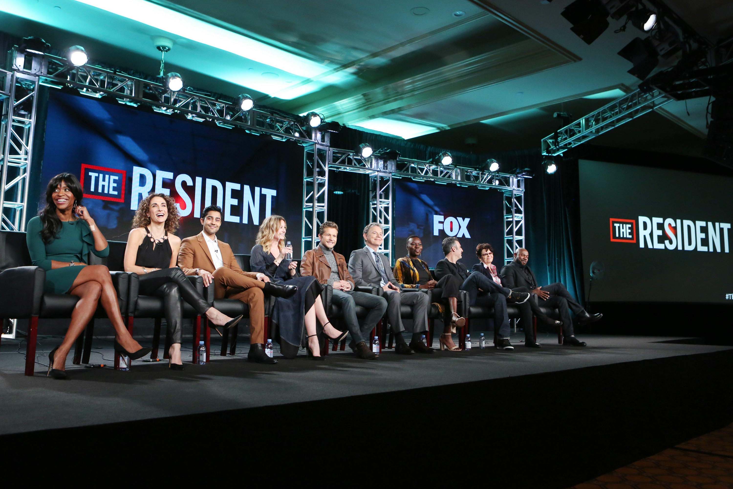 Melina Kanakaredes attends FOX The Resident TV show panel