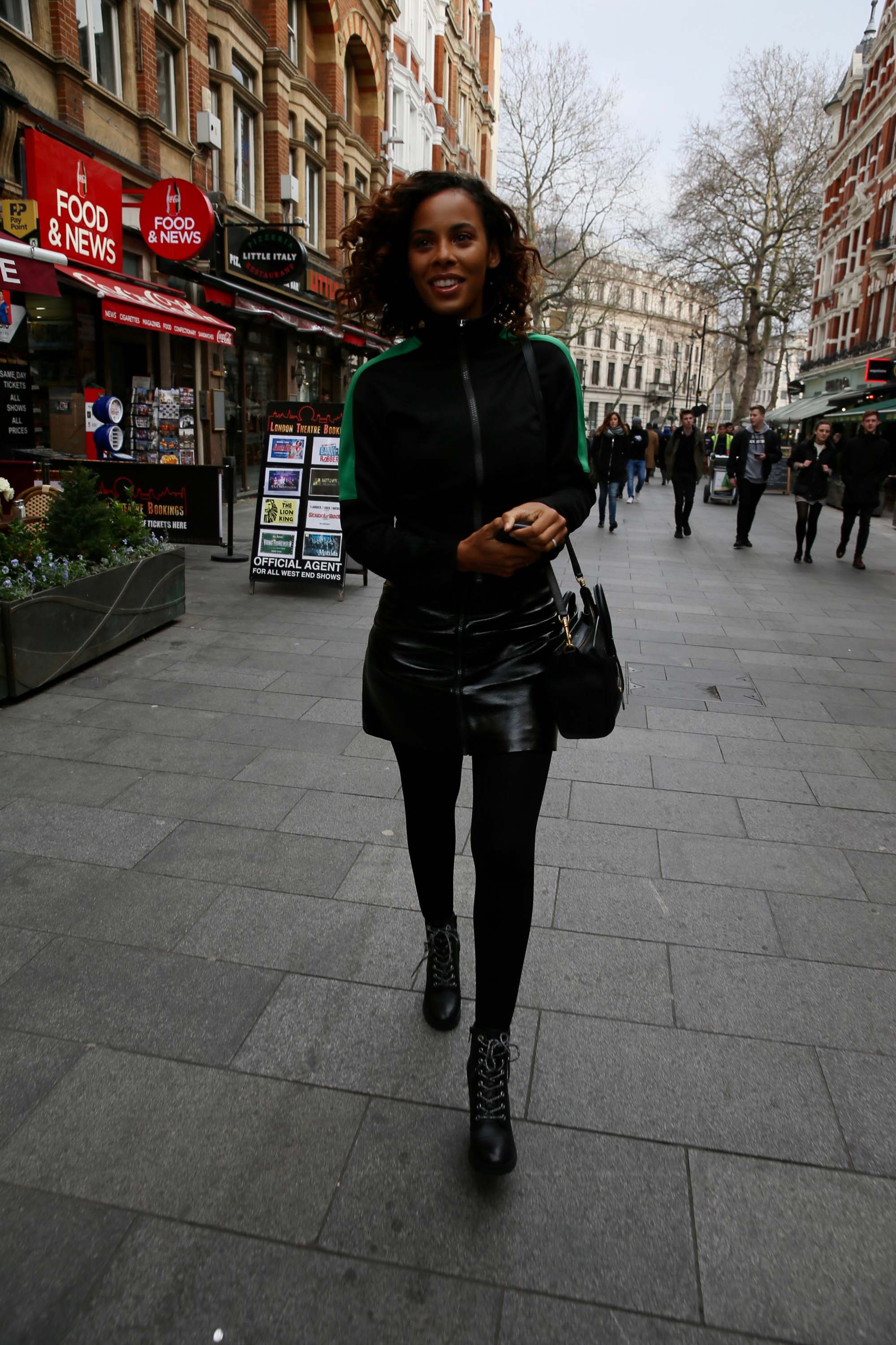 Rochelle Humes seen at Global Radio Studios