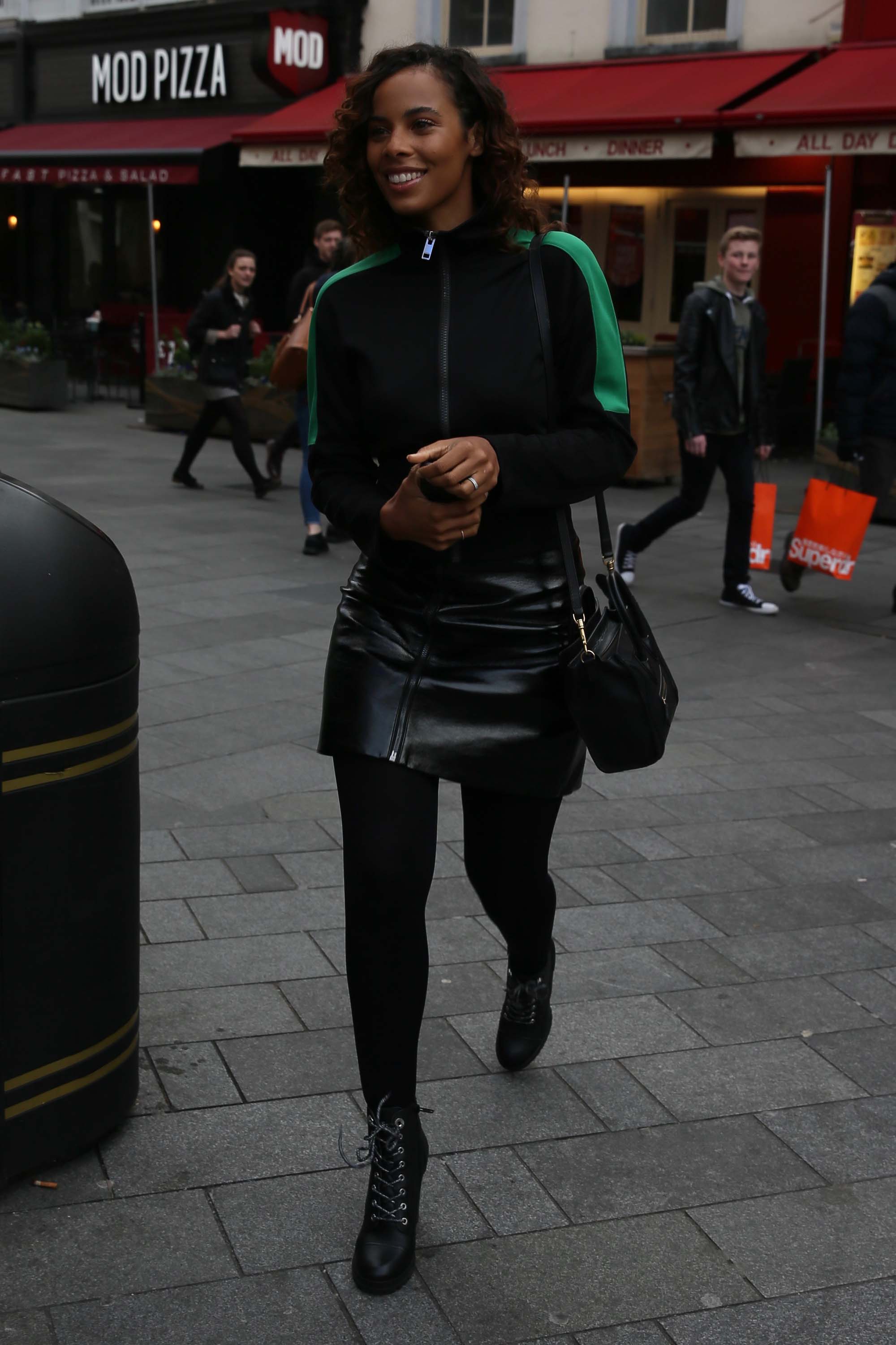 Rochelle Humes seen at Global Radio Studios