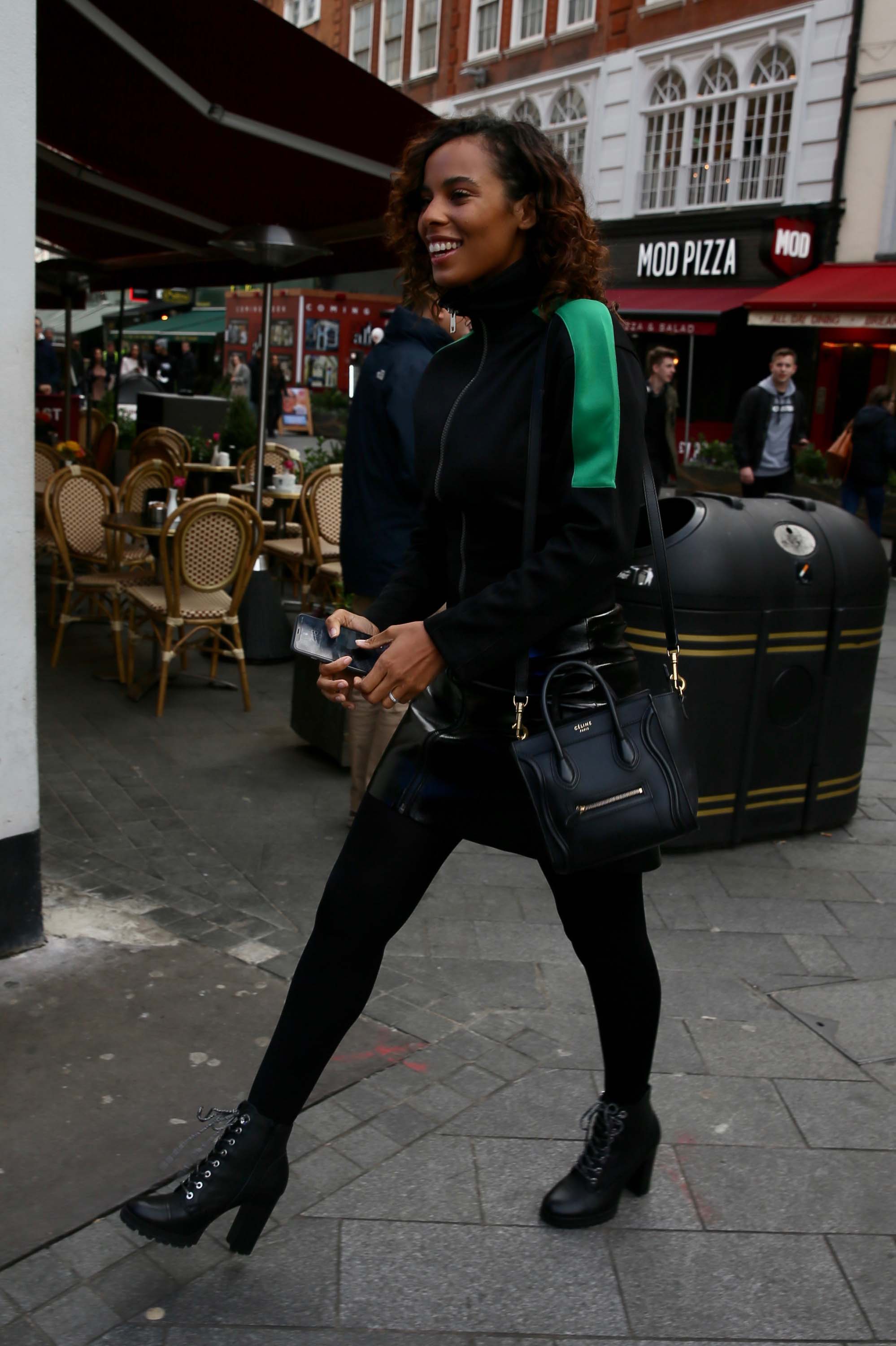 Rochelle Humes seen at Global Radio Studios