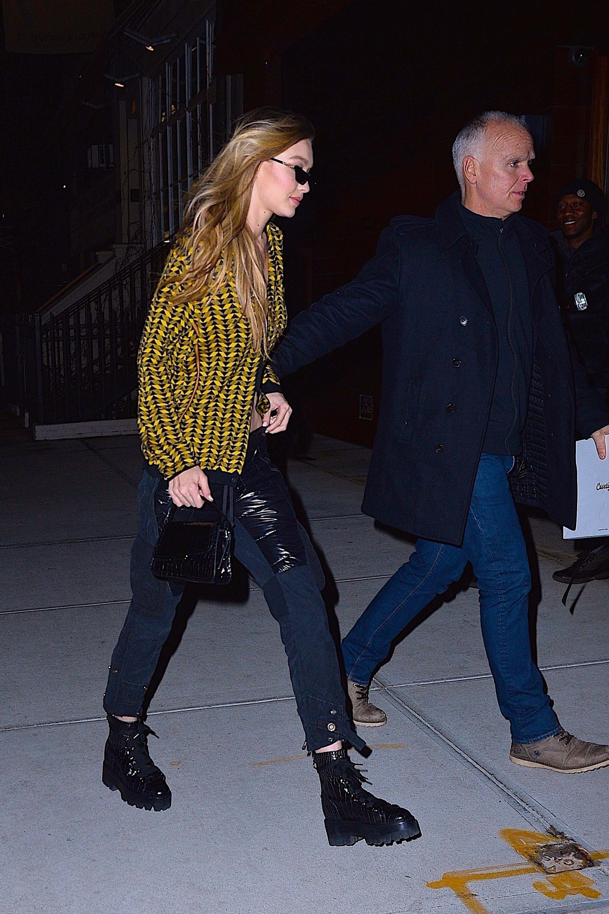 Gigi Hadid at her apartment in NYC