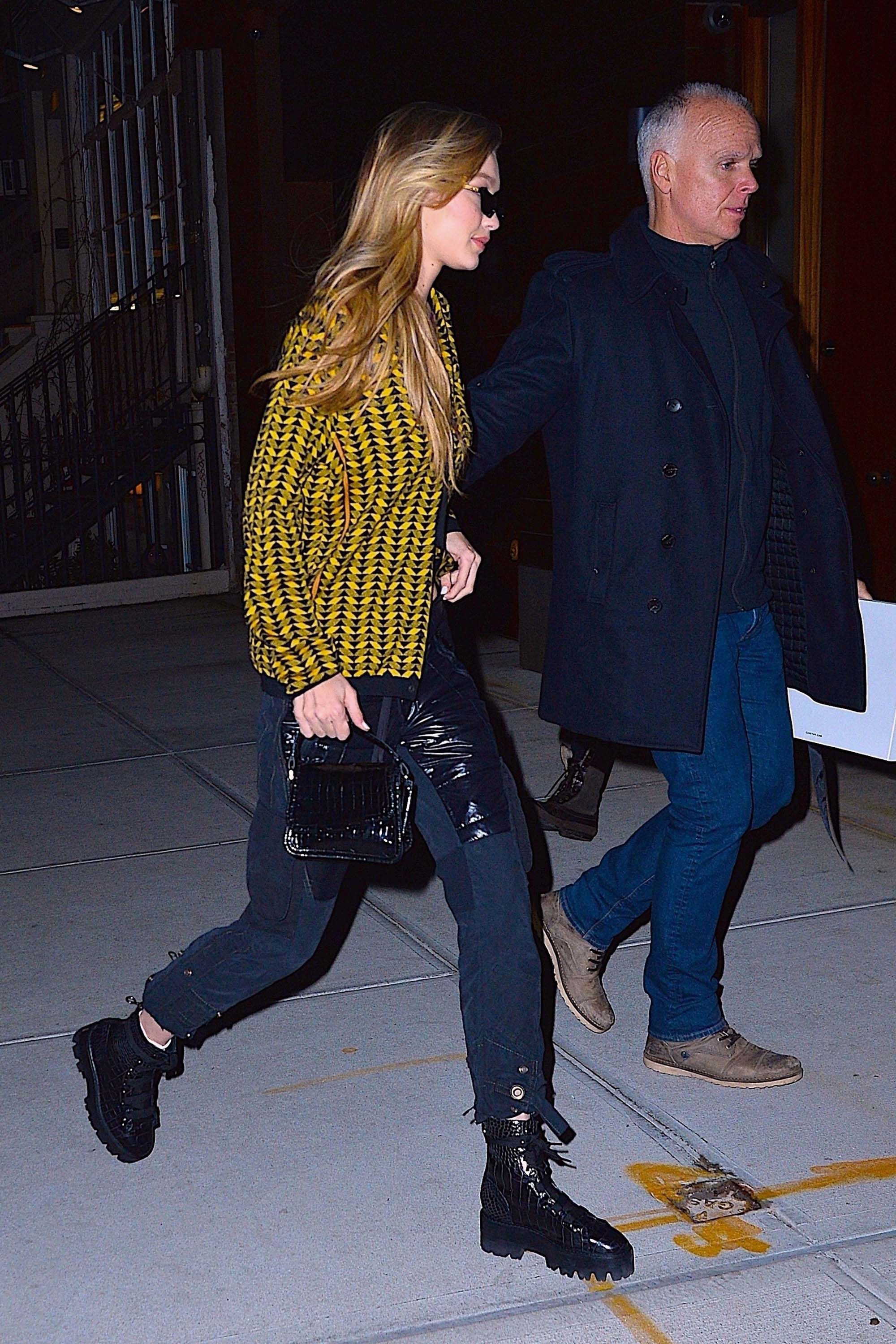 Gigi Hadid at her apartment in NYC