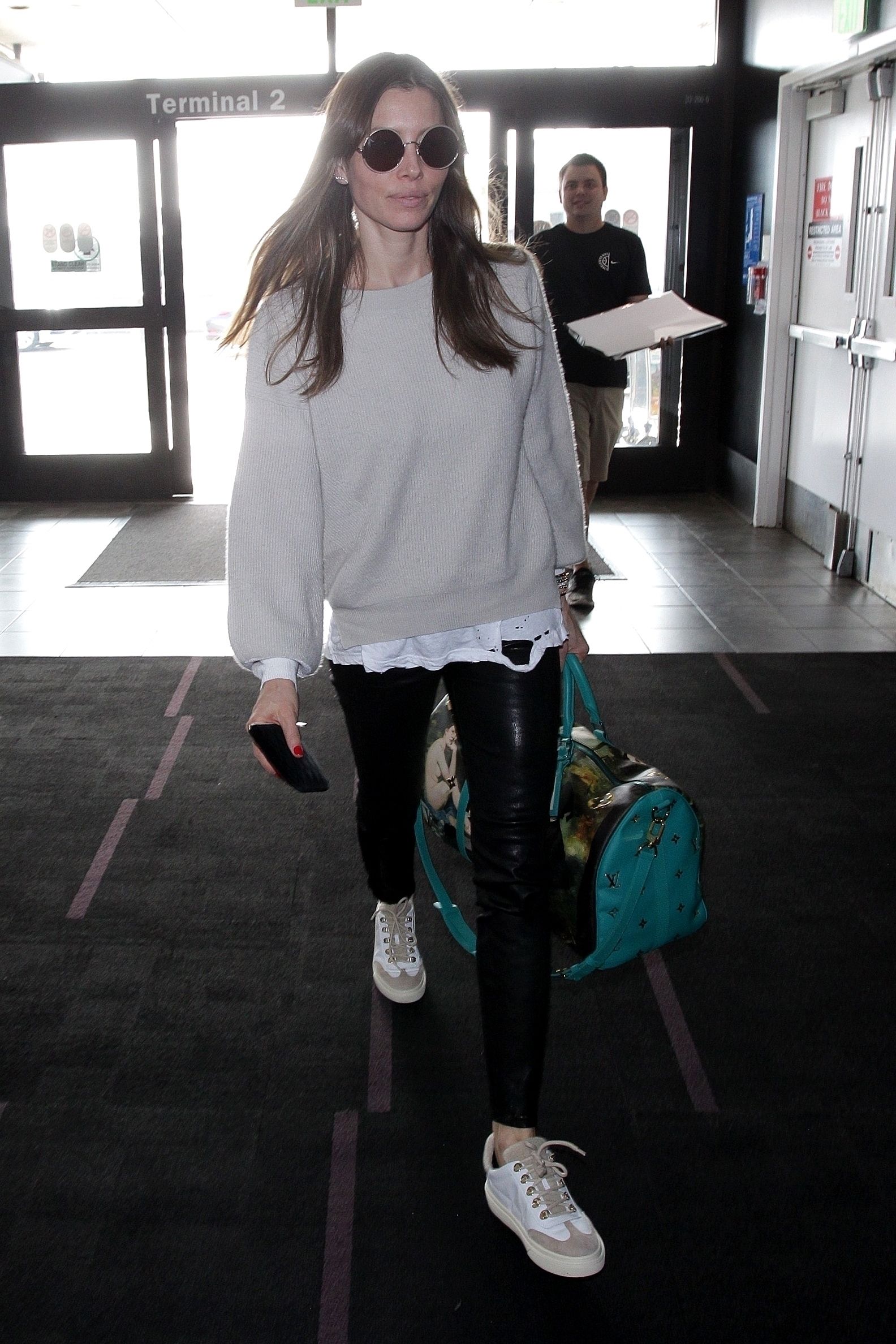 Jessica Biel at LAX