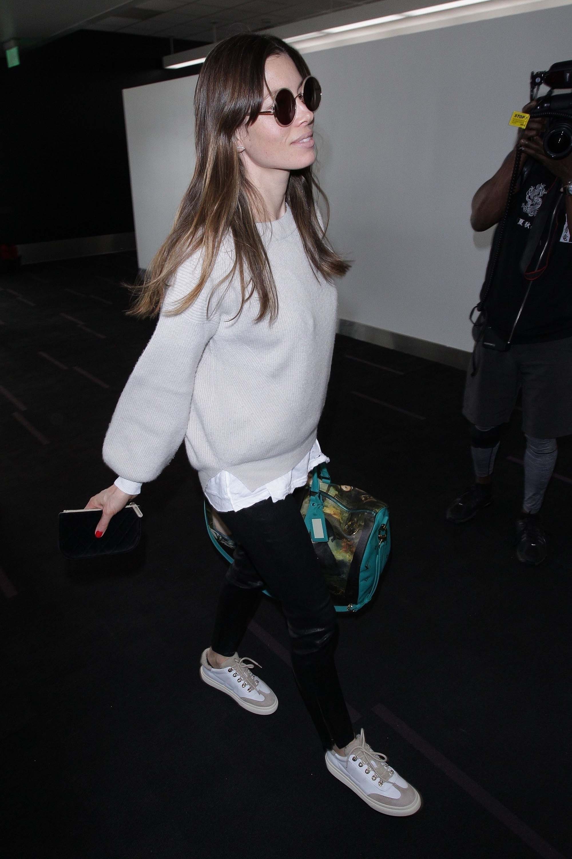 Jessica Biel at LAX