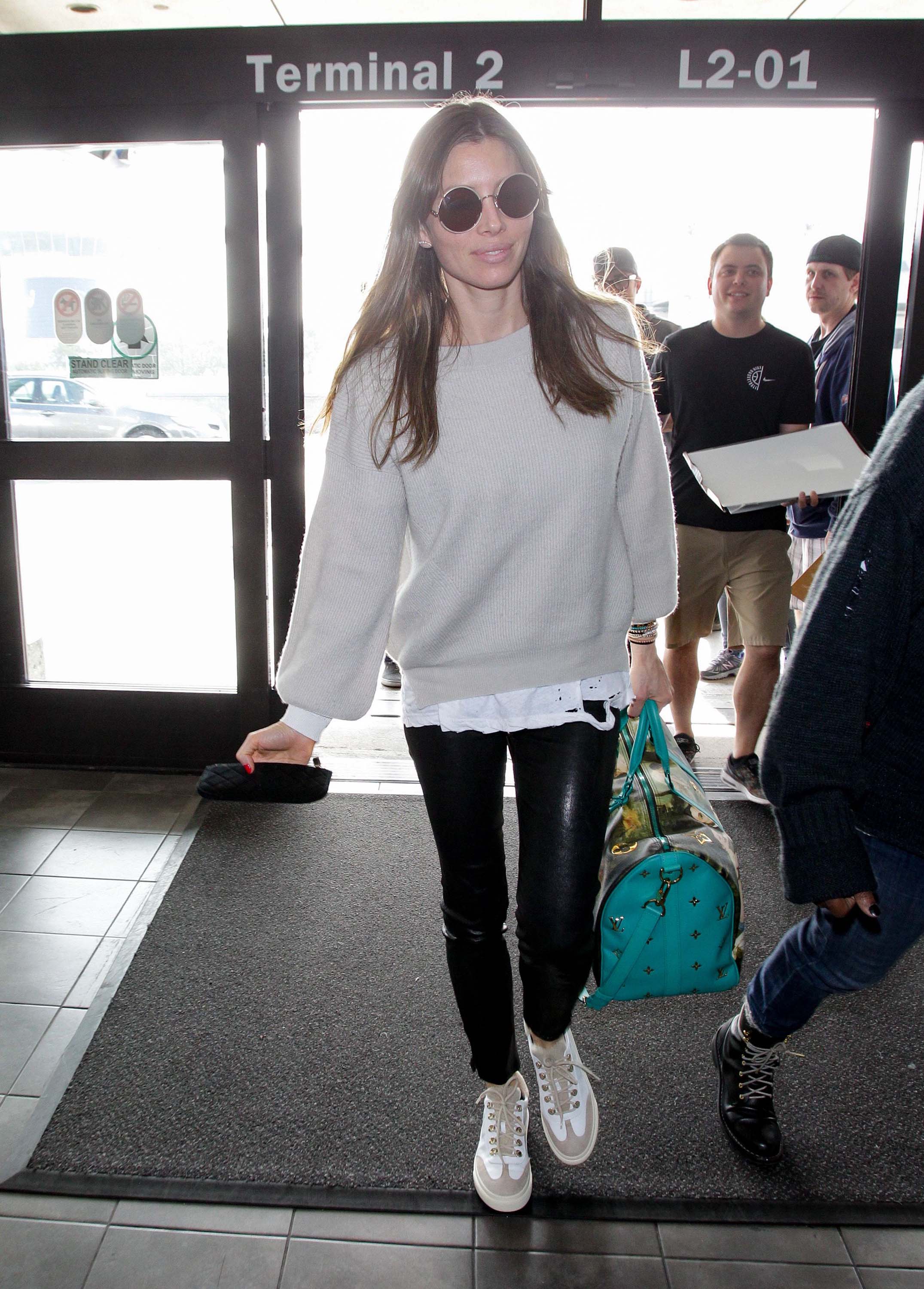 Jessica Biel at LAX