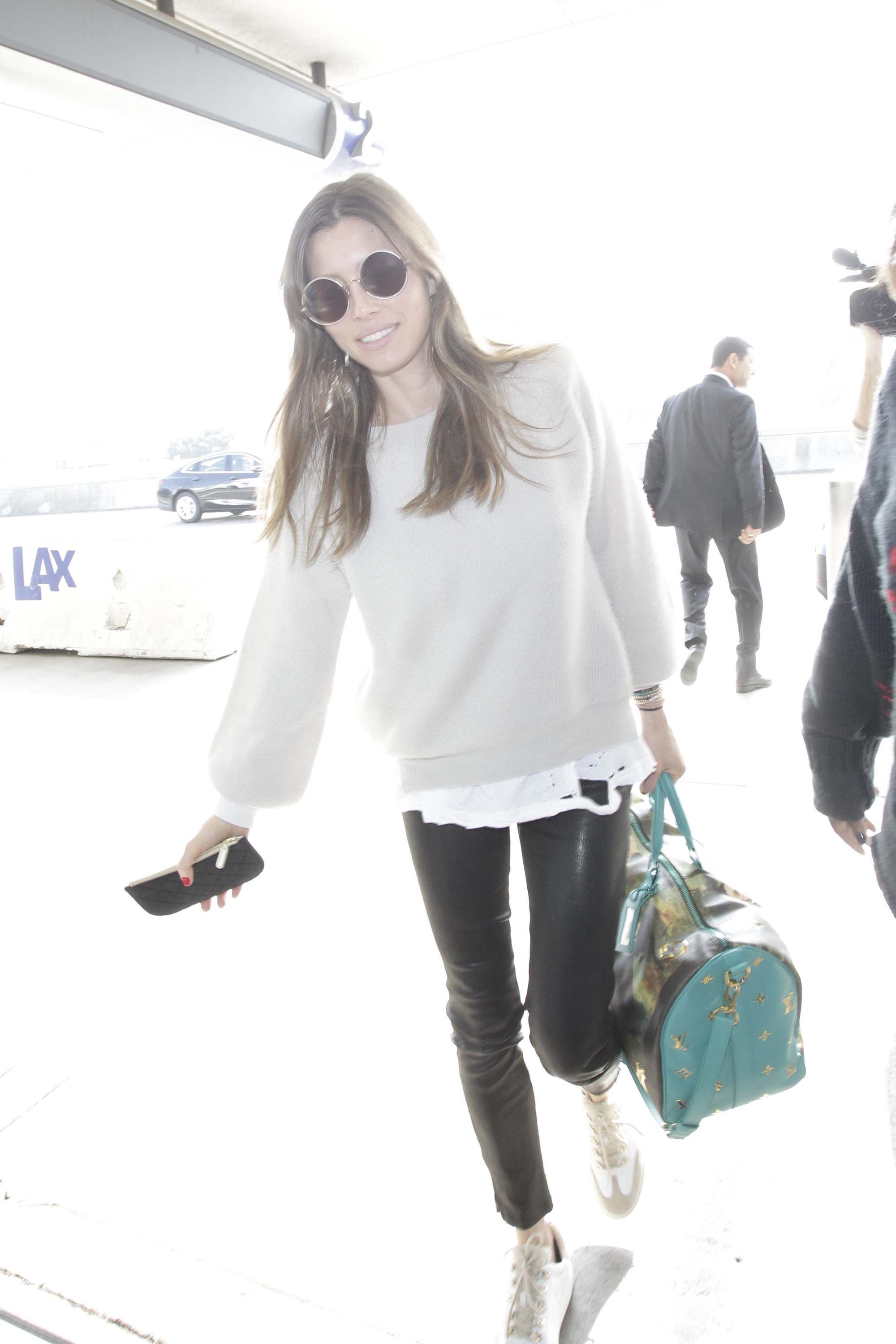 Jessica Biel at LAX